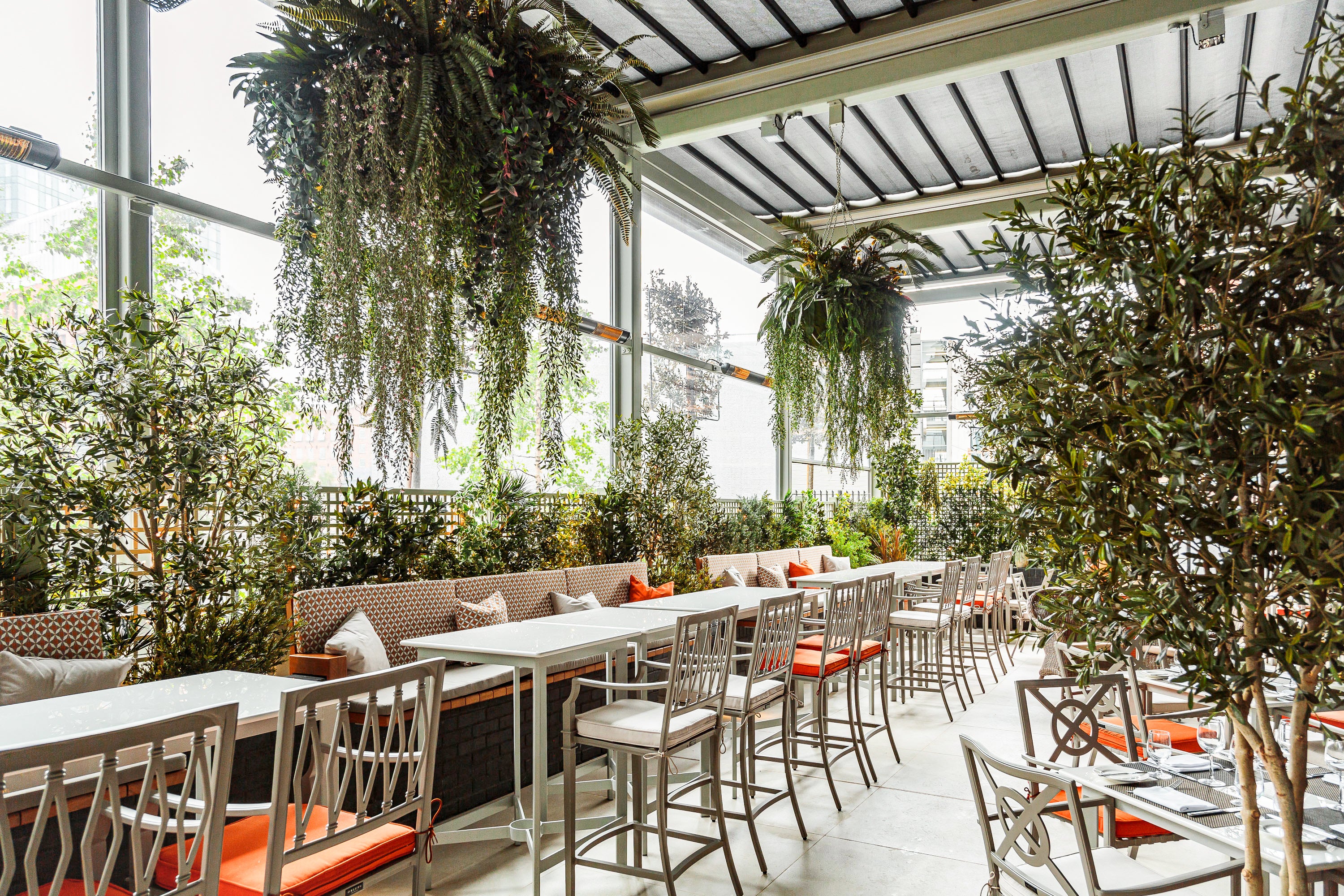 Spend a sunny afternoon amongst the greenery draped across Dakota’s terrace
