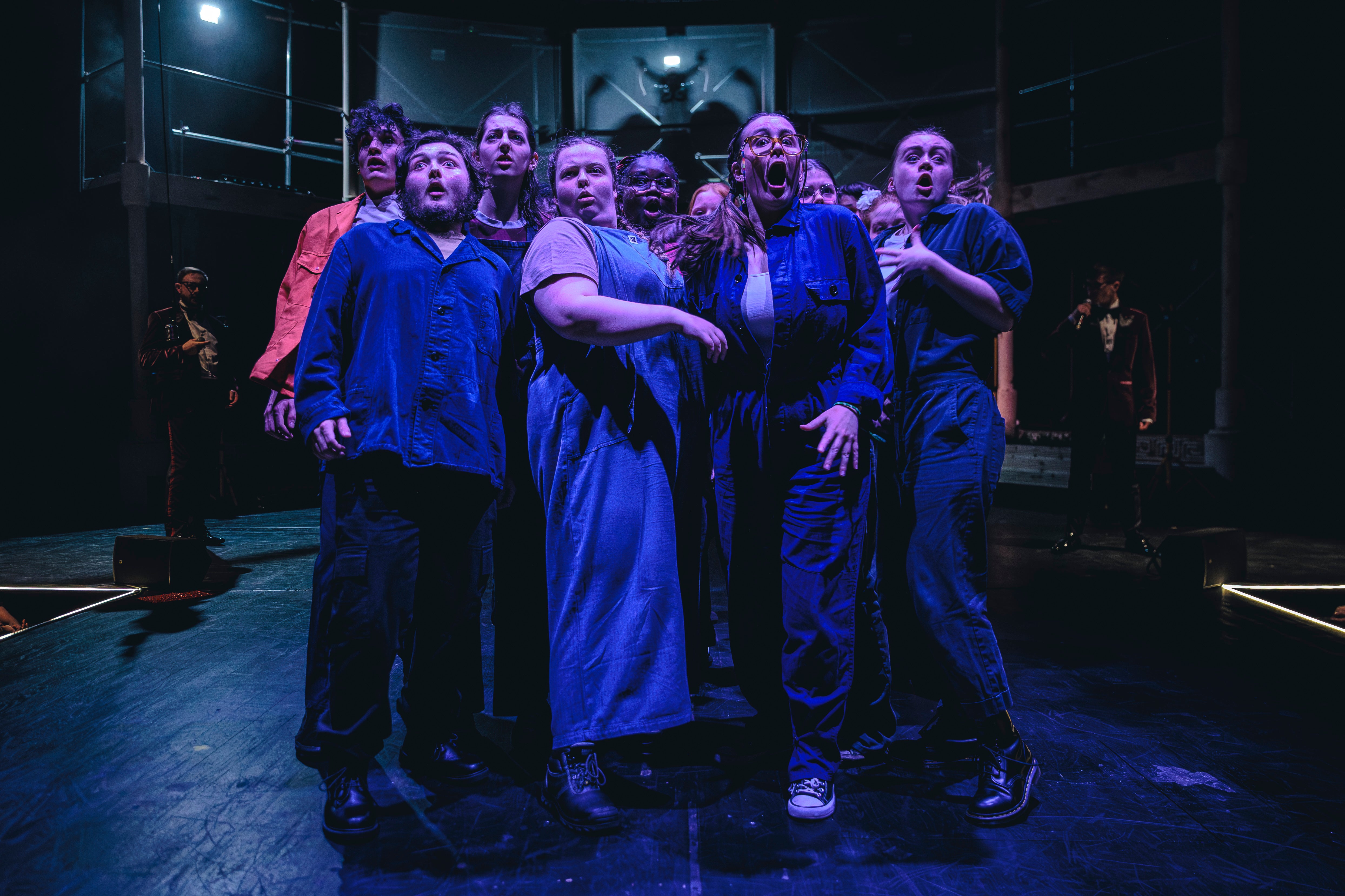 The play reimagines Greek mythology as raucous tales of working-class defiance