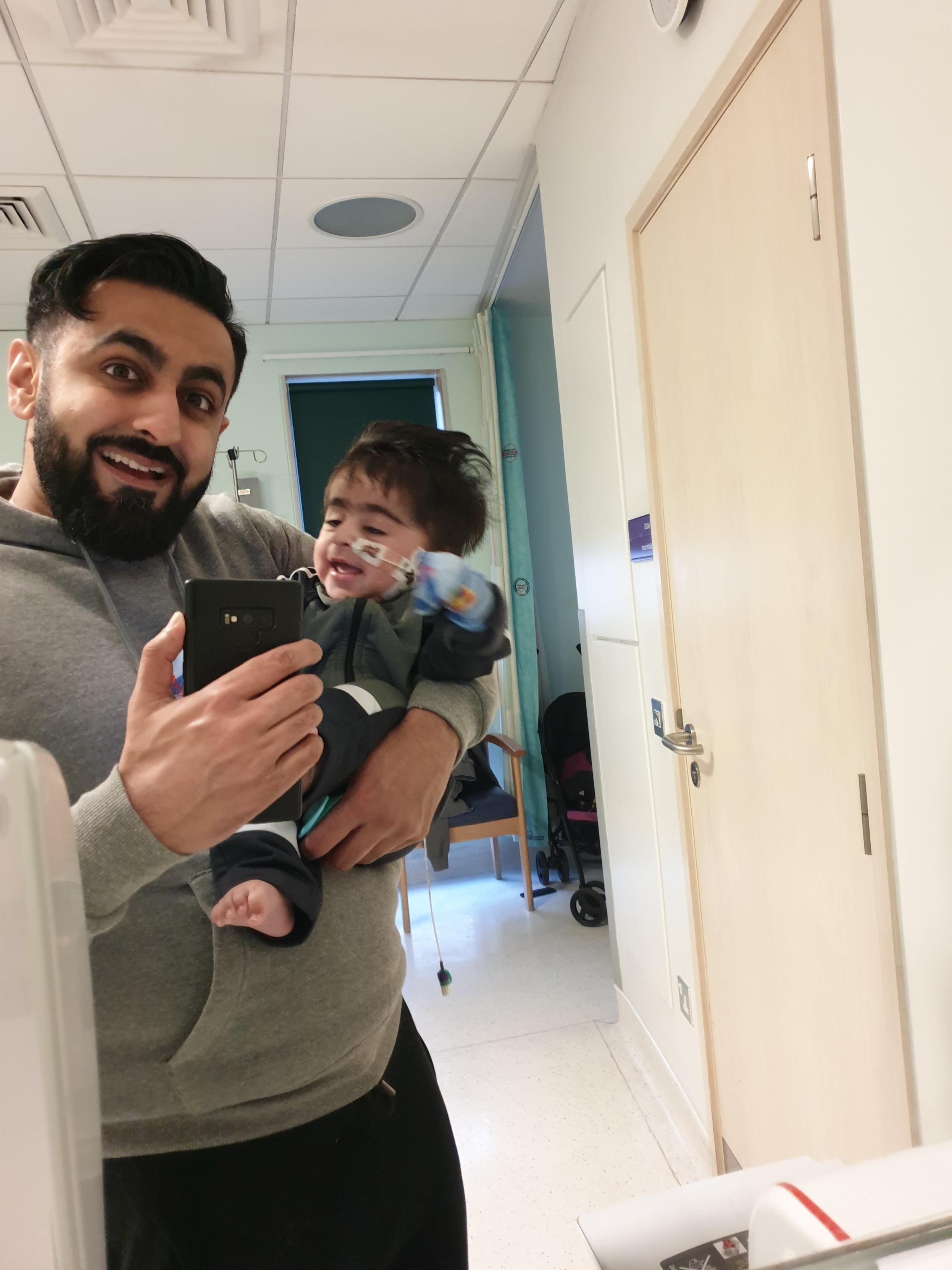 Eisa with father Safdar