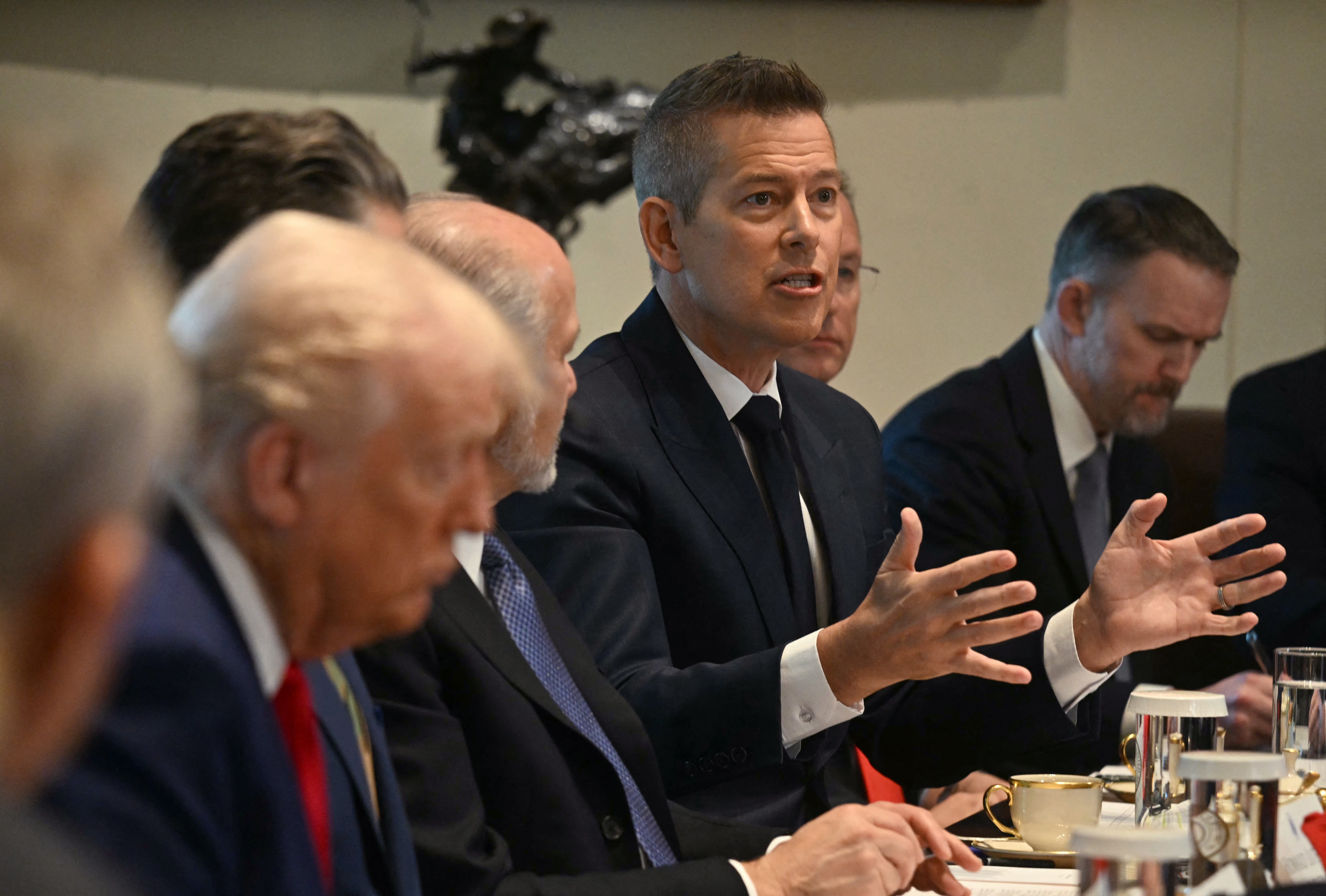 Transportation Secretary Sean Duffy said people could die if the US didn’t act to create a new air traffic control system