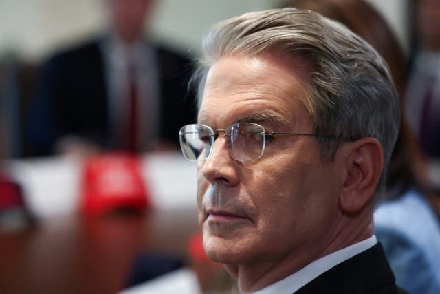 <p>Treasury Secretary Scott Bessent is meeting this weekend in Switzerland to talk tariffs with his counterpart from China</p>