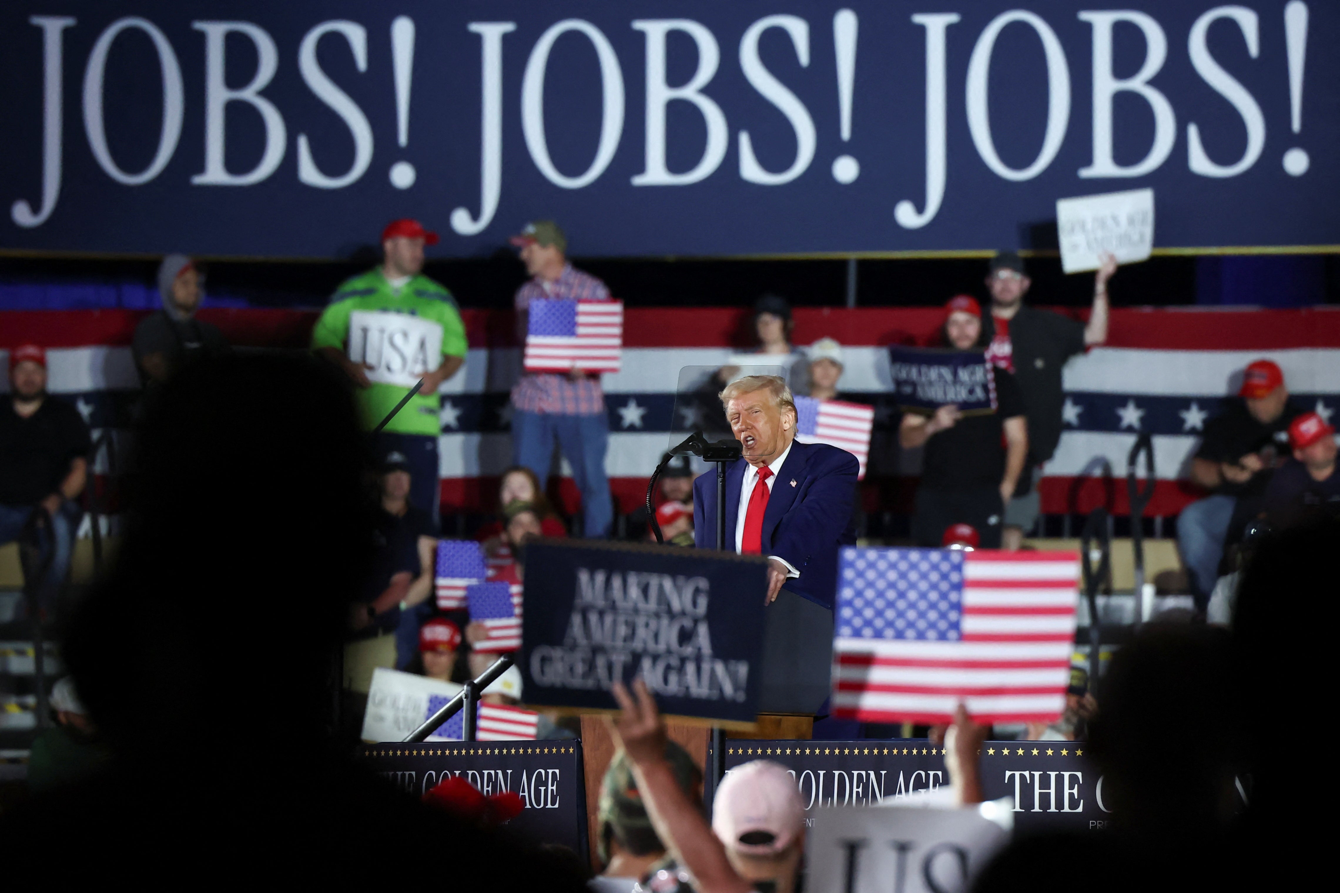 Trump’s rallies are snapshot of support against public polling that is among the worst in decades for any president at this point in their term, an expert said.