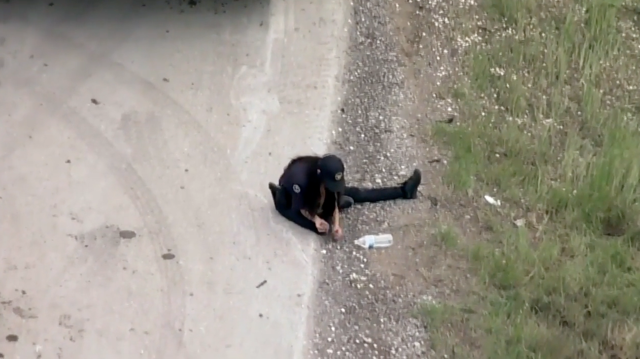 Crews were seen on video using vacuums leading into a special truck to dredge up the loose change, as well as using shovels and their hands to pick up every single dime