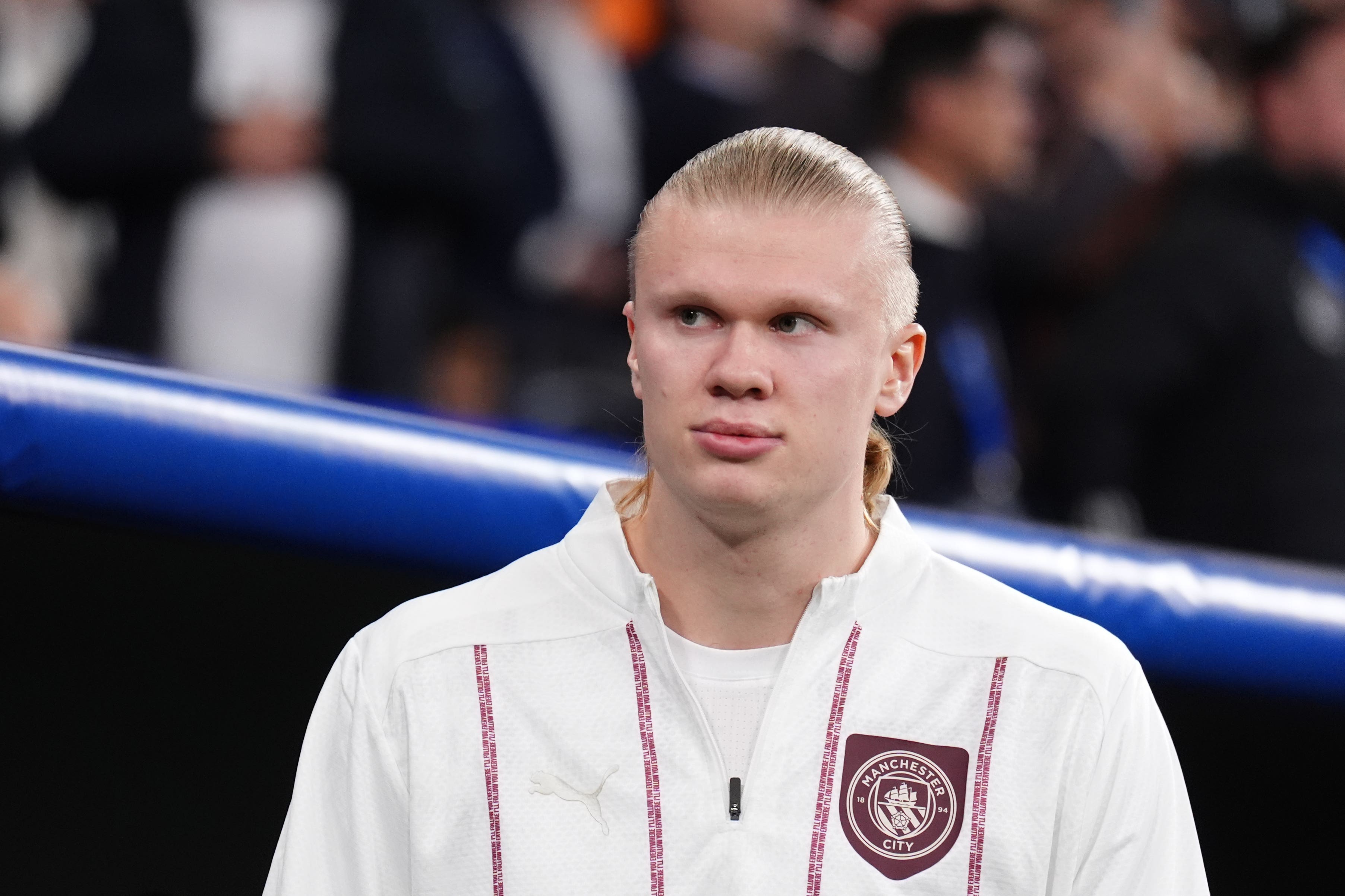 Erling Haaland has been pictured back in training (John Walton/PA)