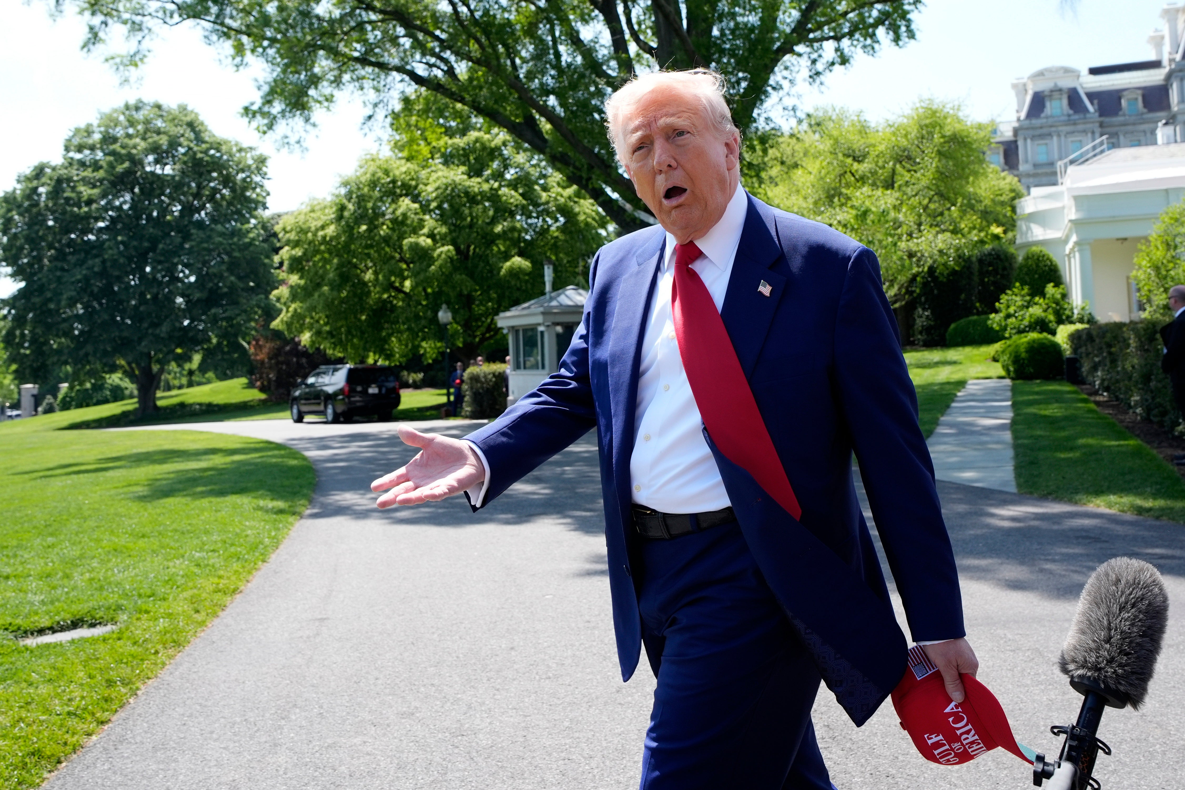 Trump joked that he’d 'like to be Pope' as he spoke to reporters in Washington DC Tuesday