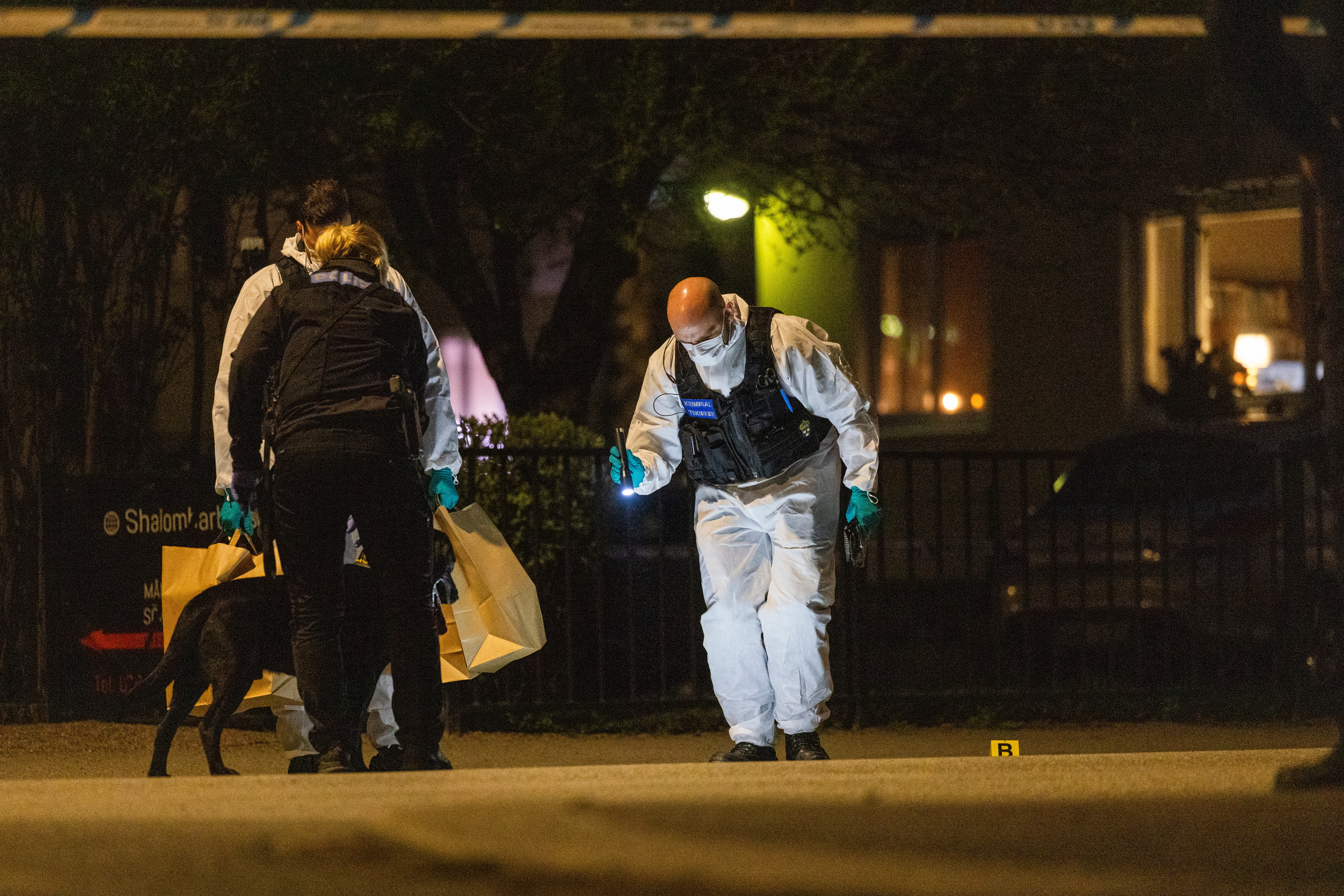 The shooting took place on the eve of the Swedish festival Walpurgis