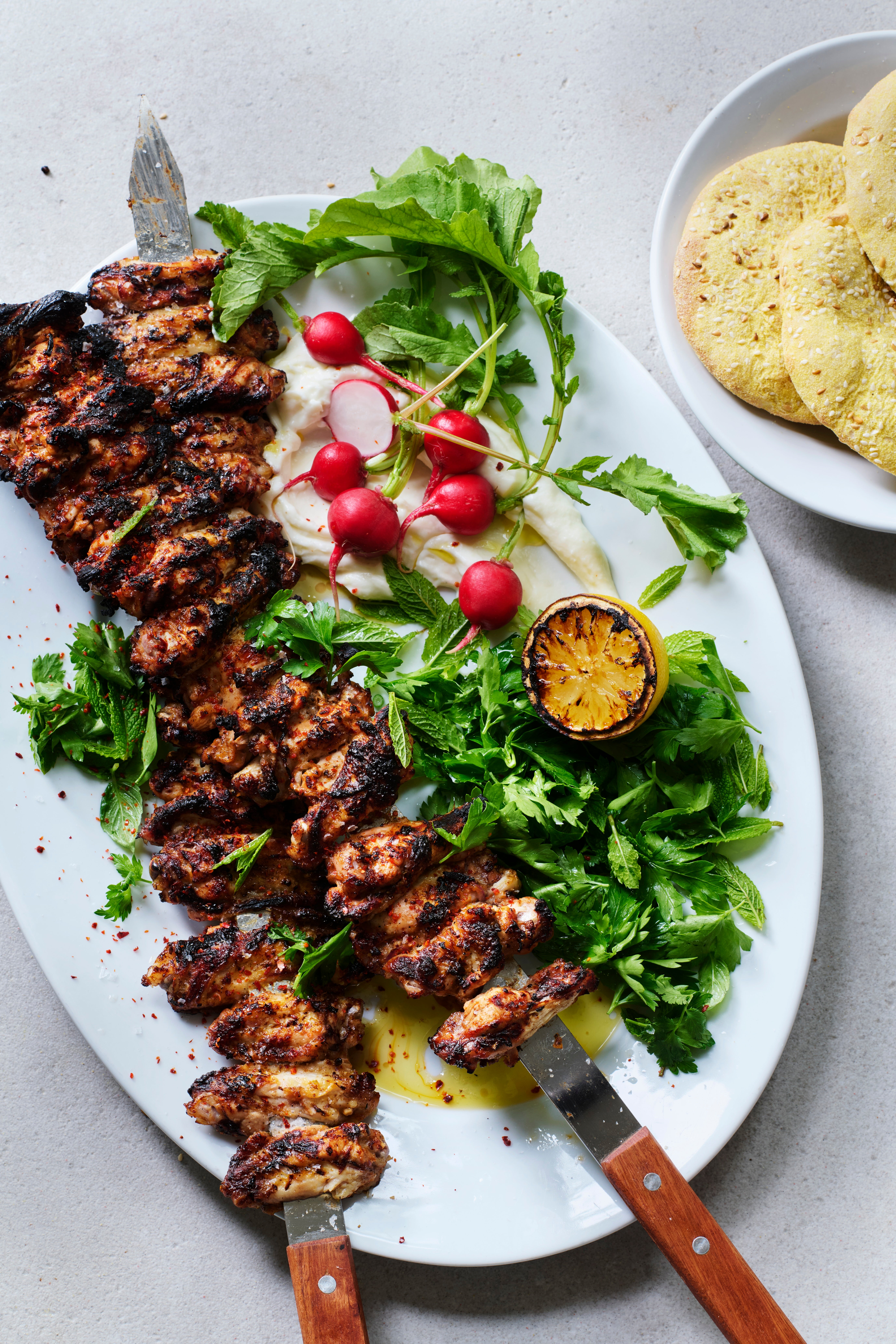 A riot of herbs, garlic and spice – these wings are proof that napkins should be considered optional