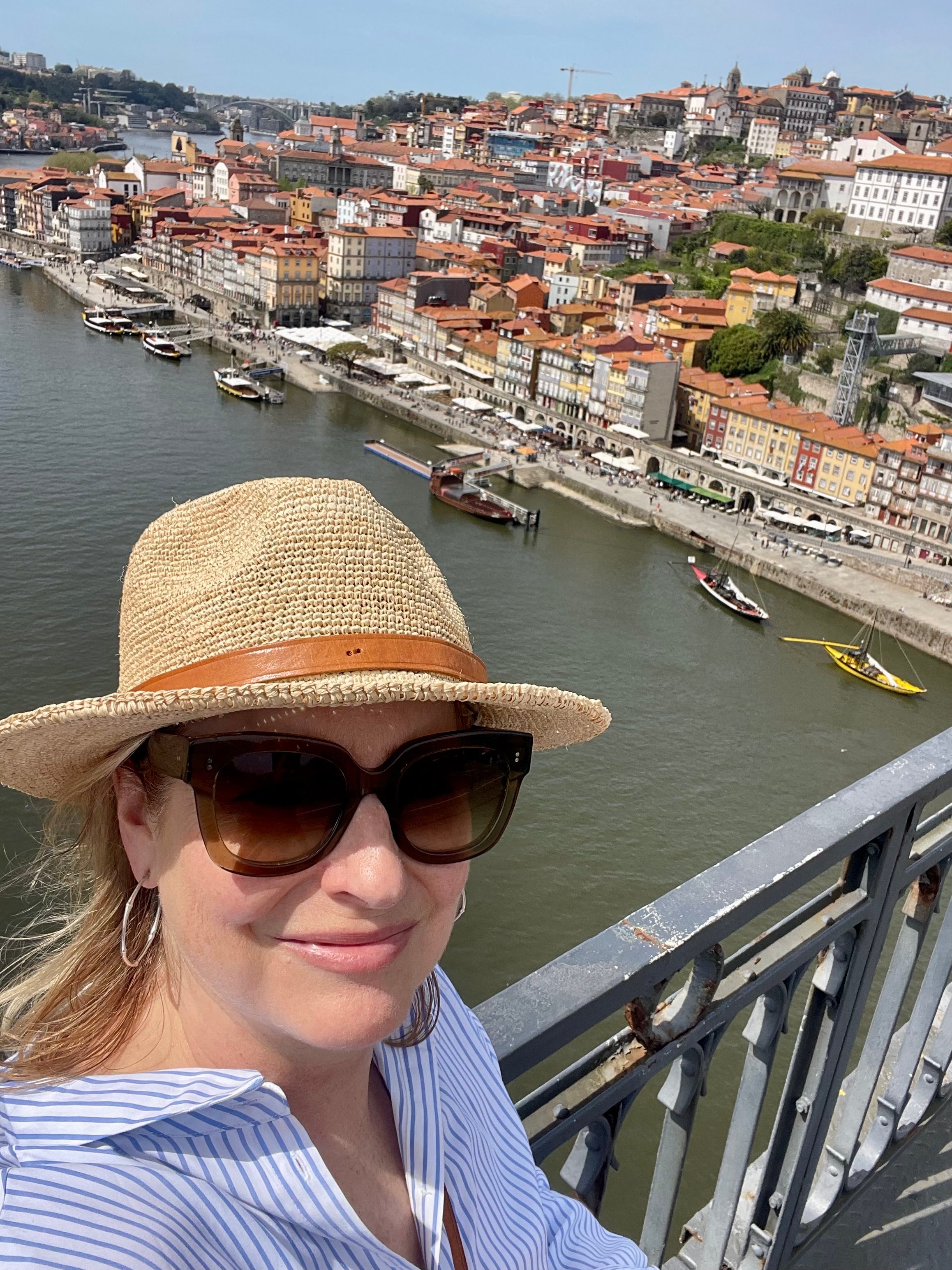 Fiona soaks up the sights in Porto