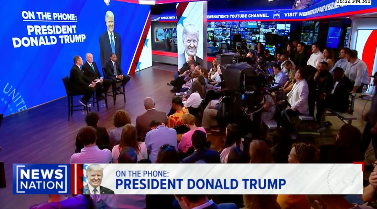 Donald Trump hit back at suggestions that his international tariff deals were taking too much time to materialize at a televised town hall to mark his first 100 days back in office