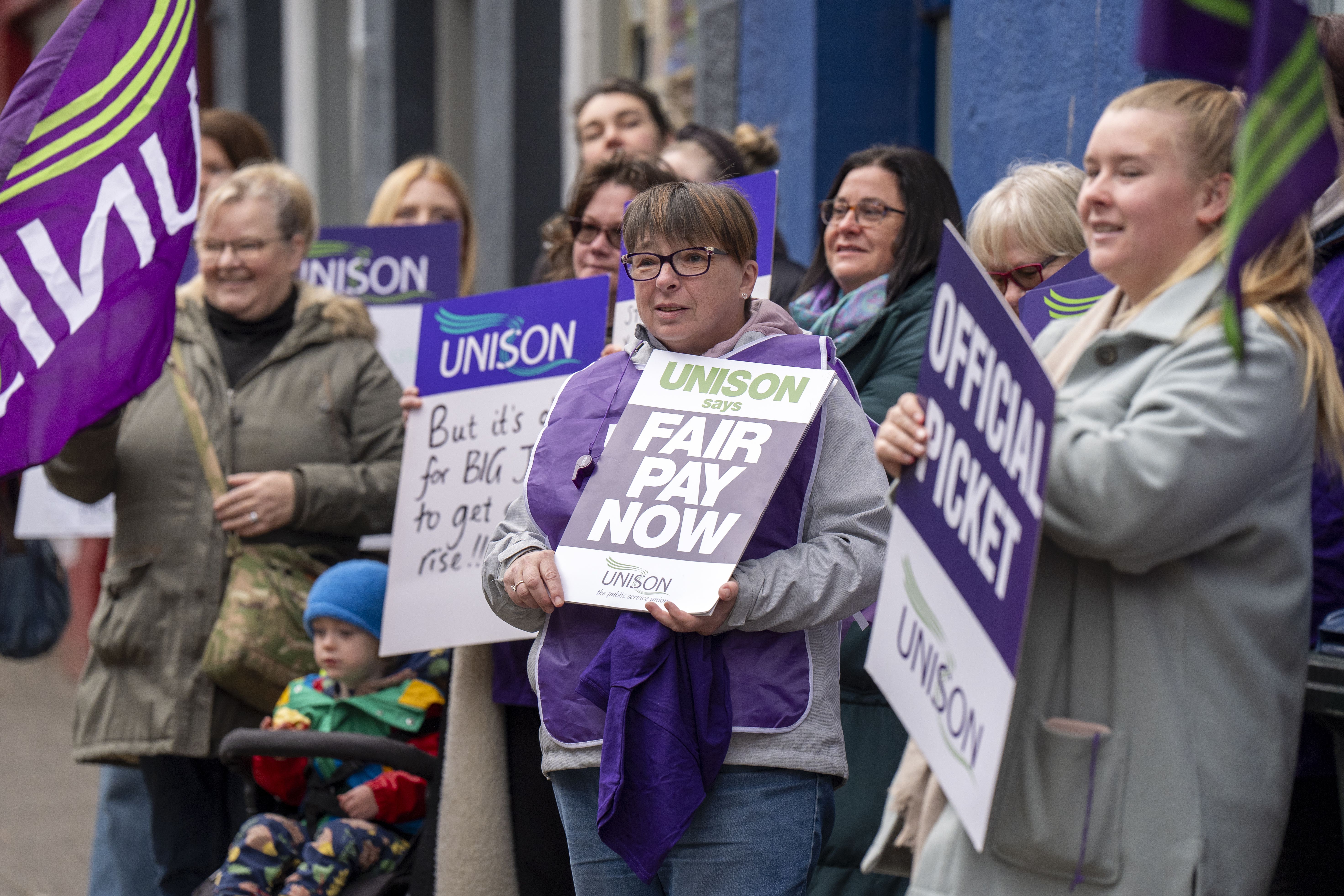 Cosla has offered workers less than half of what the union had wanted (Jane Barlow/PA)