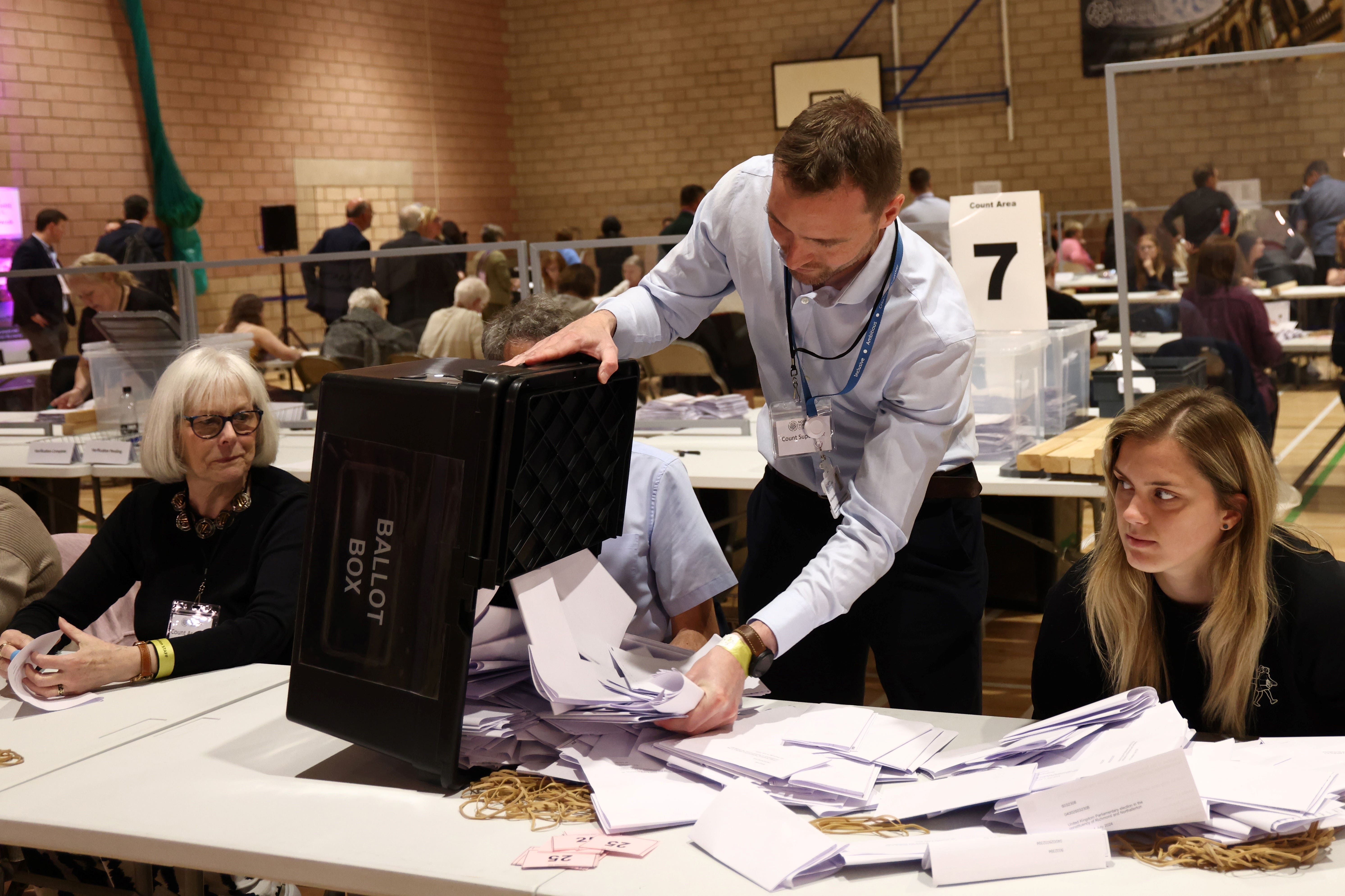 The final results of the local elections are not due to be declared until the evening of Friday May 2 (Darren Staples/PA)