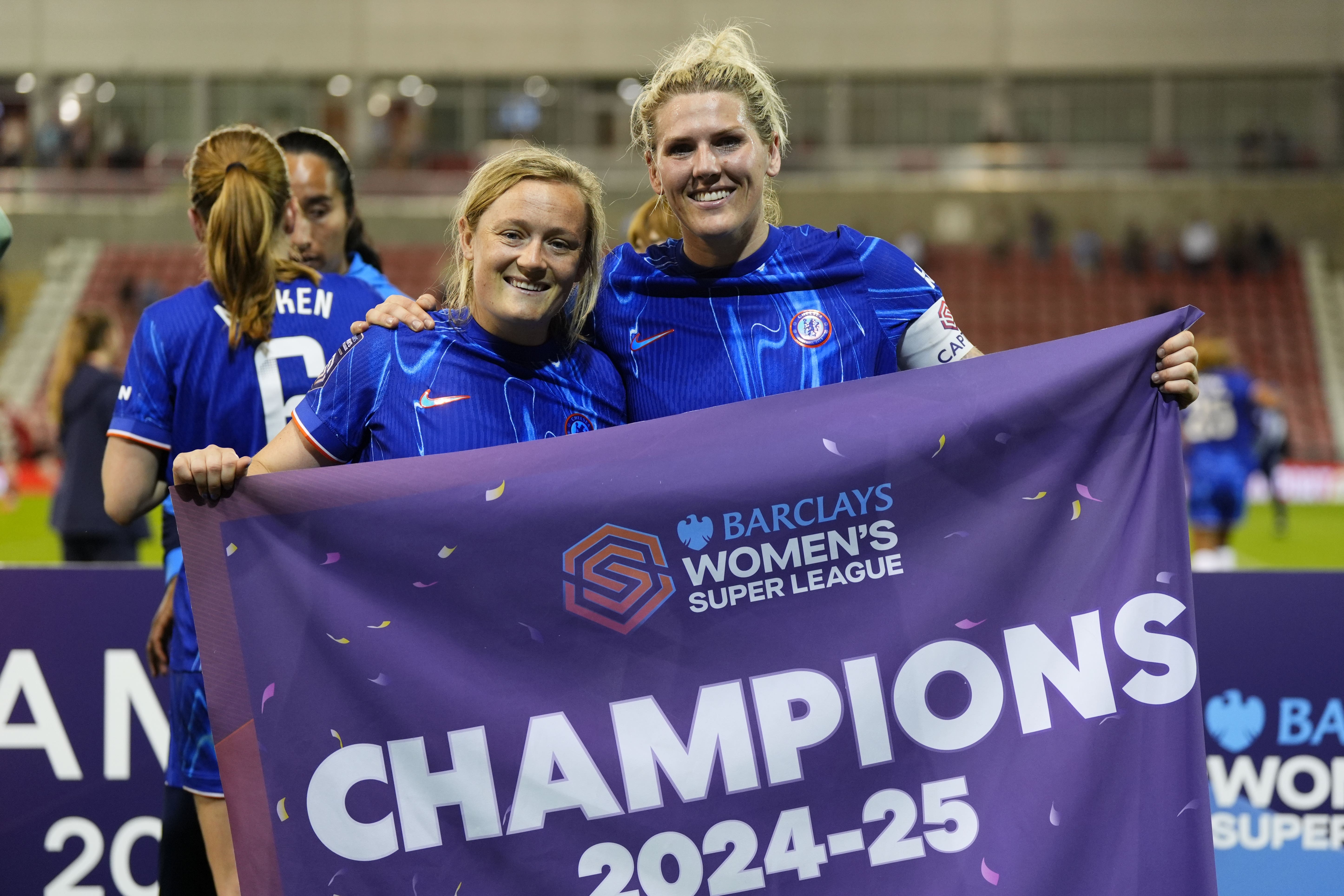 Chelsea have been crowned Women’s Super League champions again (Nick Potts/PA)