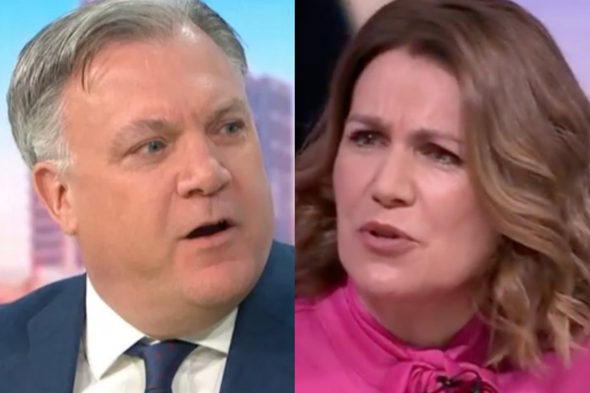 GMB hosts Susanna Reid and Ed Balls lock horns in heated fly-tipping debate