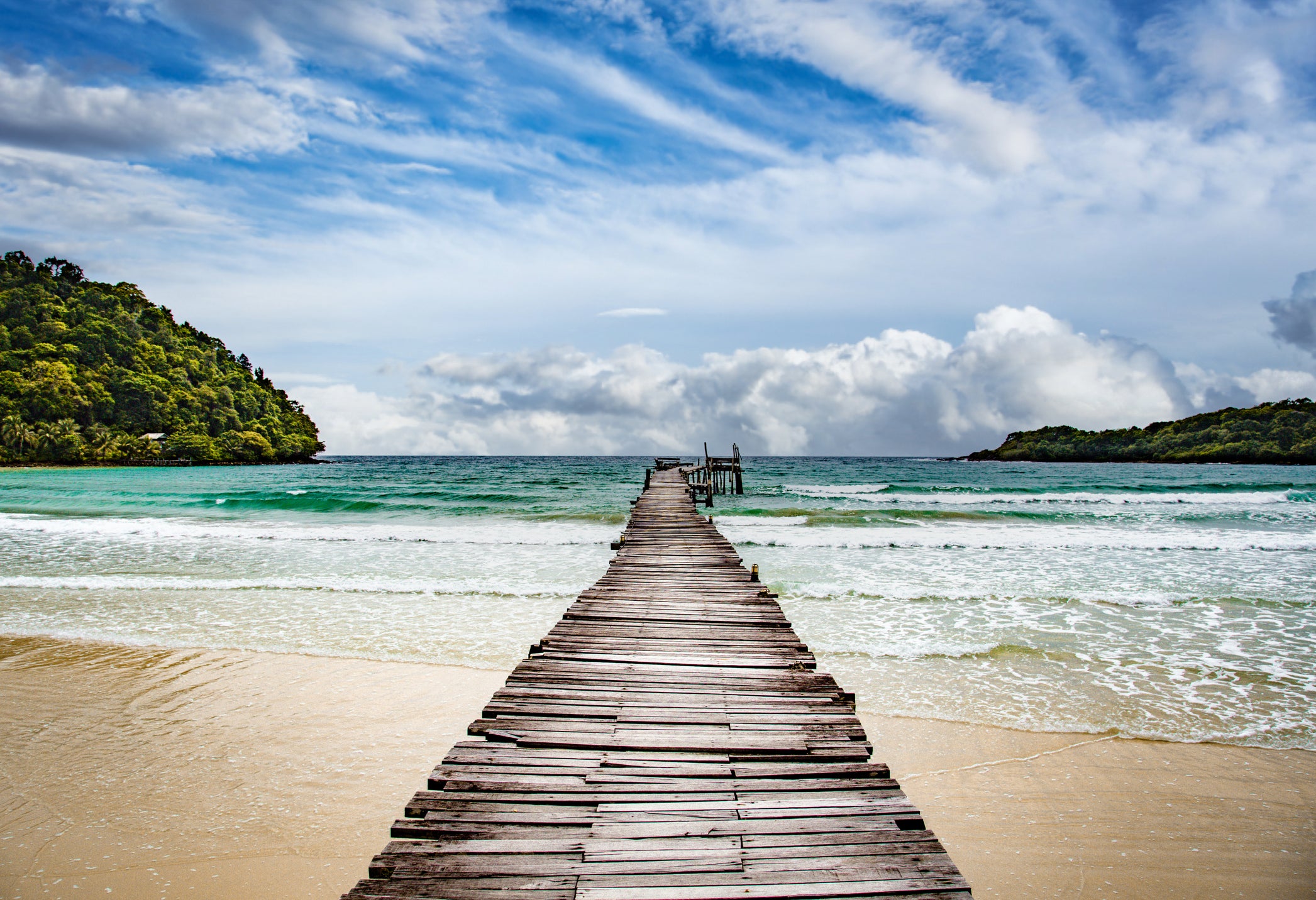 Bang Bao Beach on Koh Kood has shallow waters on its shore