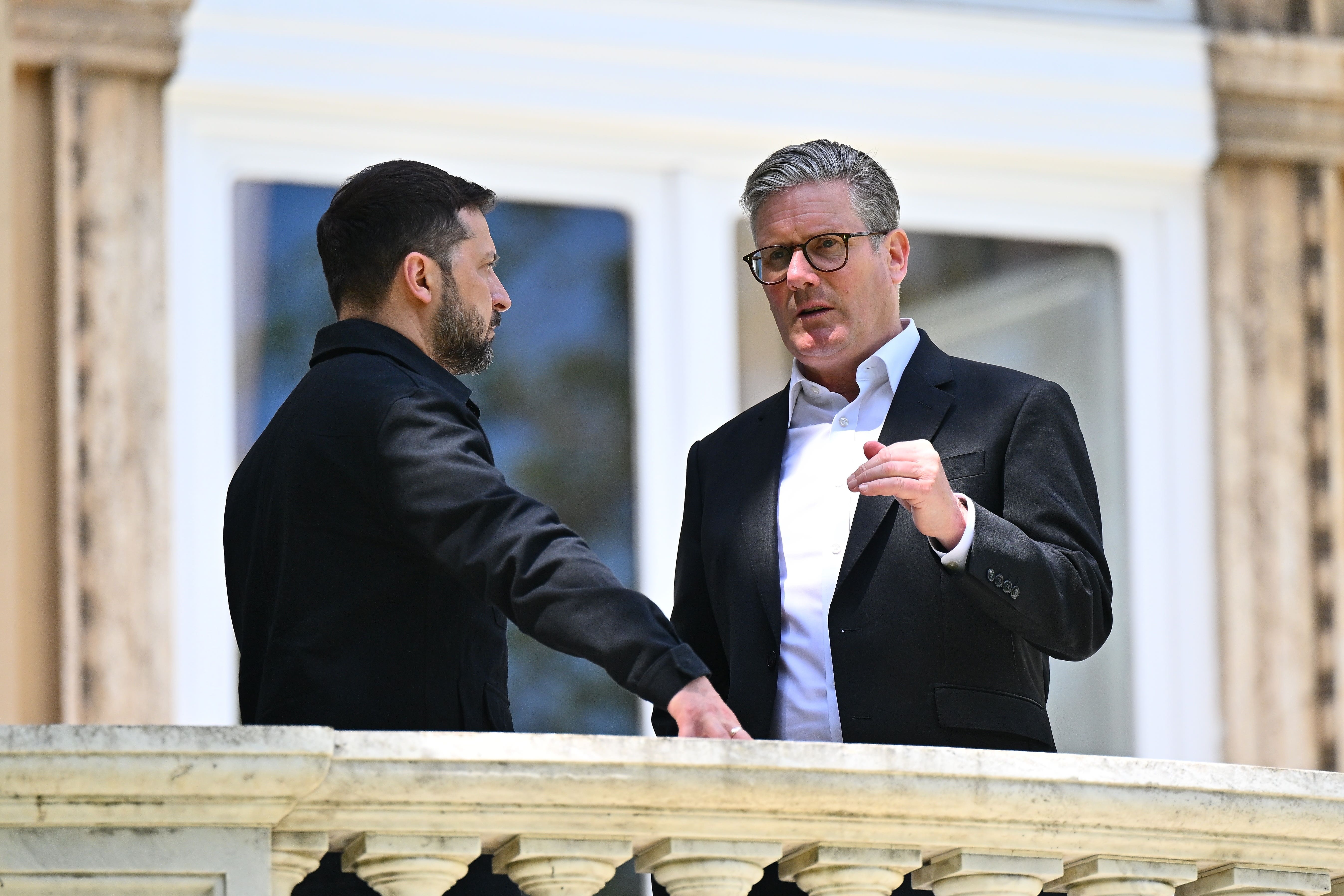 Prime Minister Sir Keir Starmer met Ukrainian President Volodymyr Zelensky at a bilateral meeting in Rome on Saturday (Marco M Mantovani/PA)