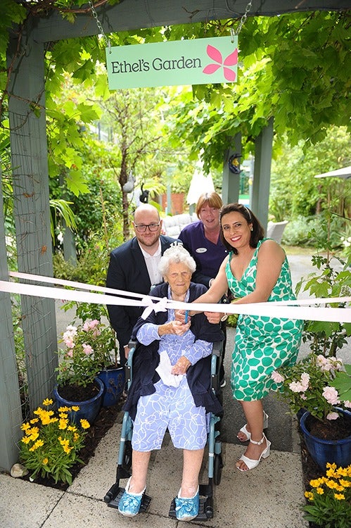 Last year, her care home opened 'Ethel's Garden' in her honour