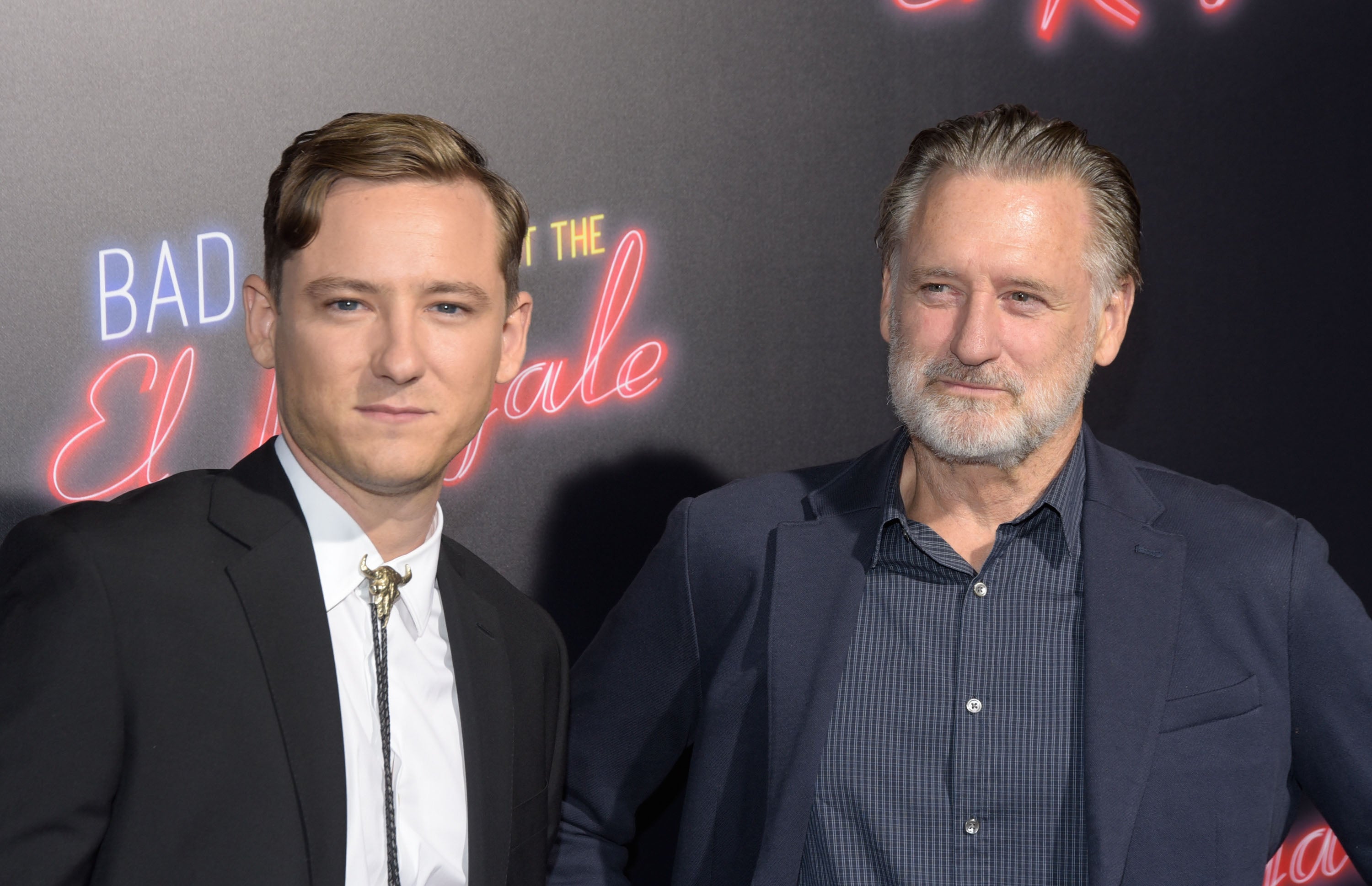 Lewis Pullman (left) is the youngest child of Bill (right) and Tamara Pullman