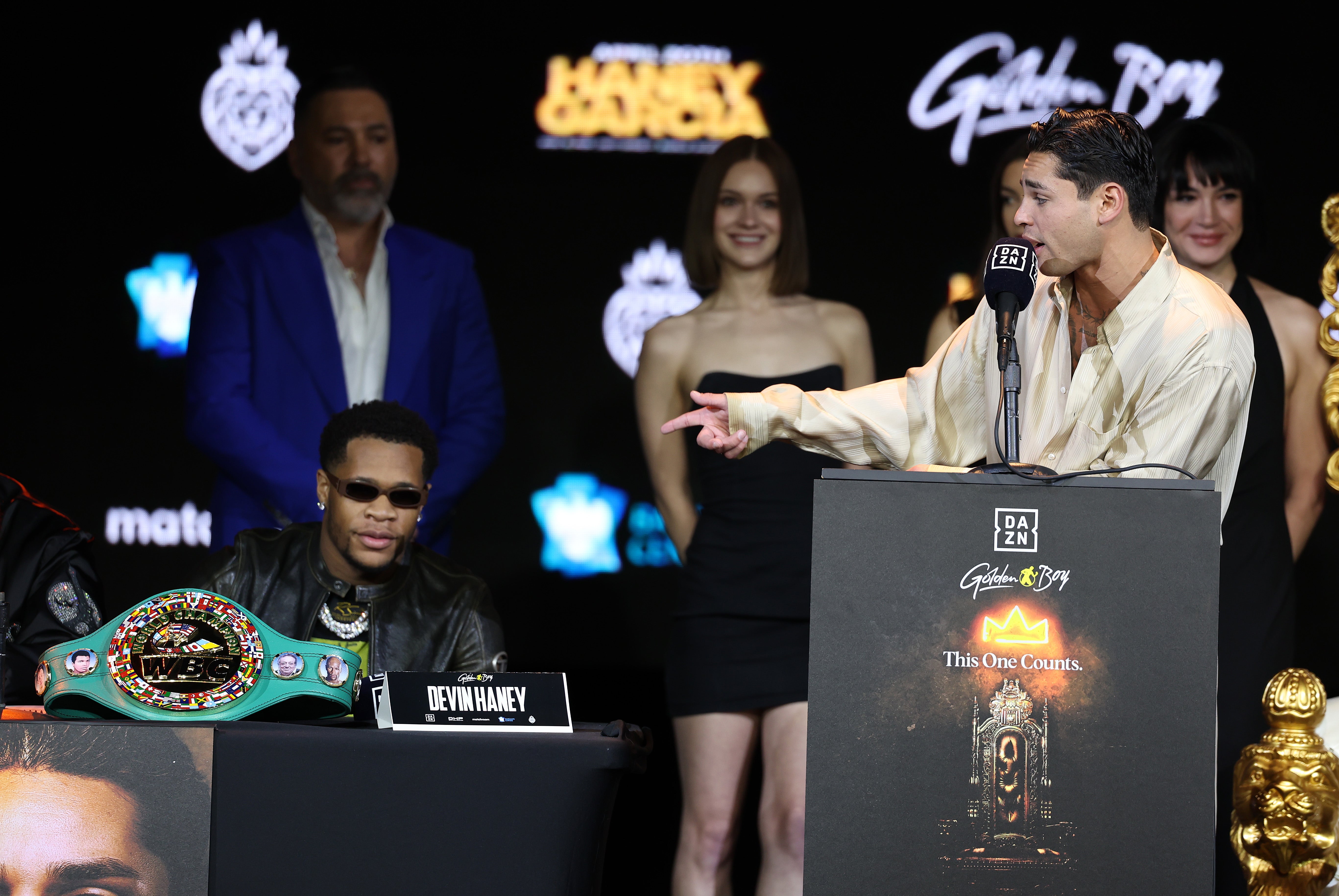 Ryan Garcia and Devin Haney in bitter back-and-forth at Times Square press conference