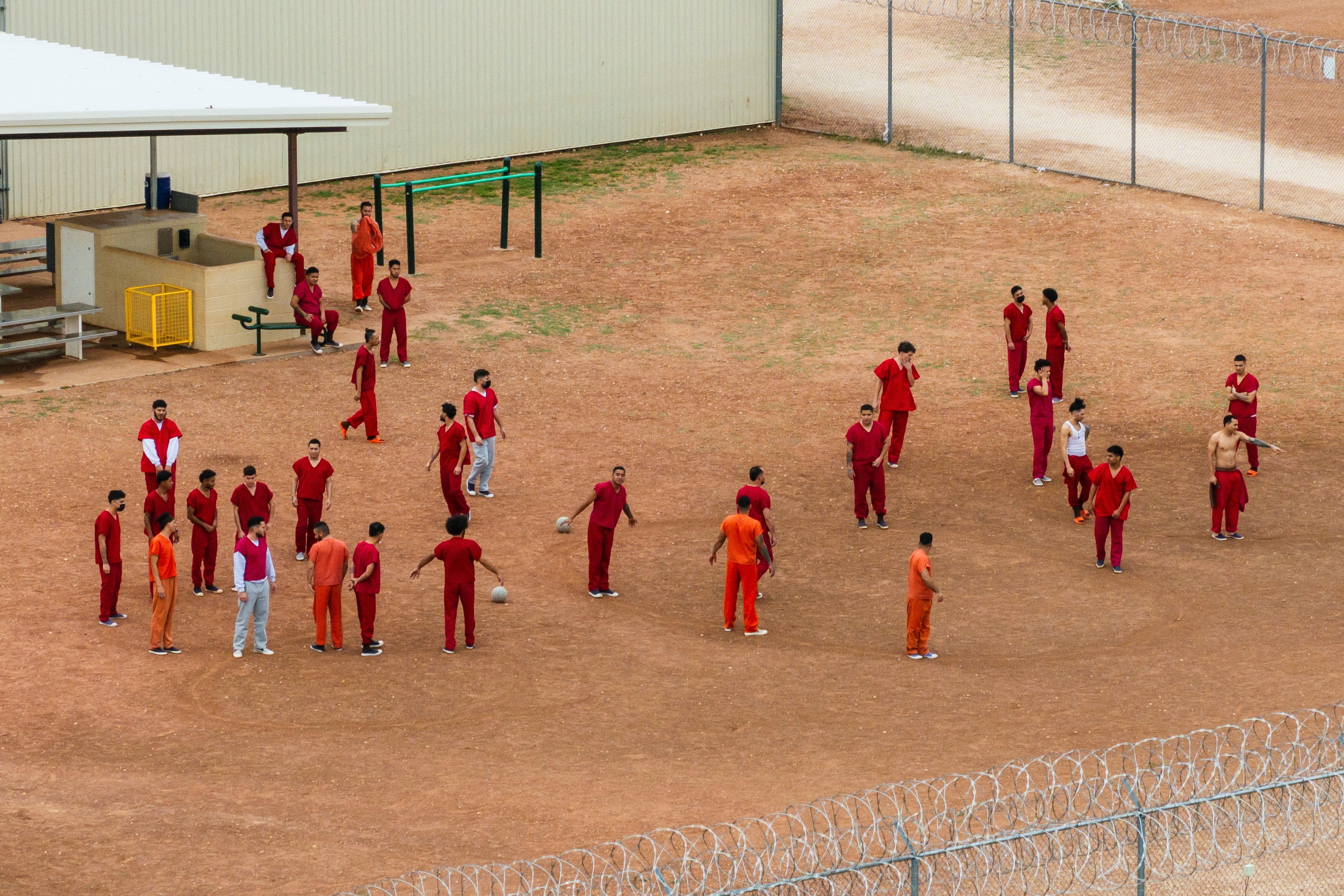 Detainees are awaiting deportation under Donald Trump’s crackdown