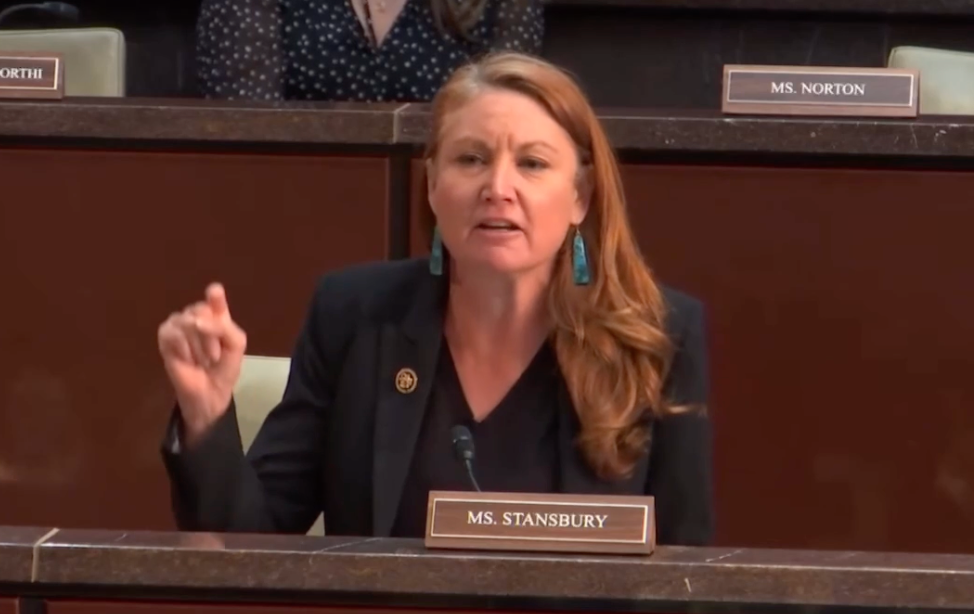 Representative Melanie Stansbury slammed Greene's use of the term 'garbage'