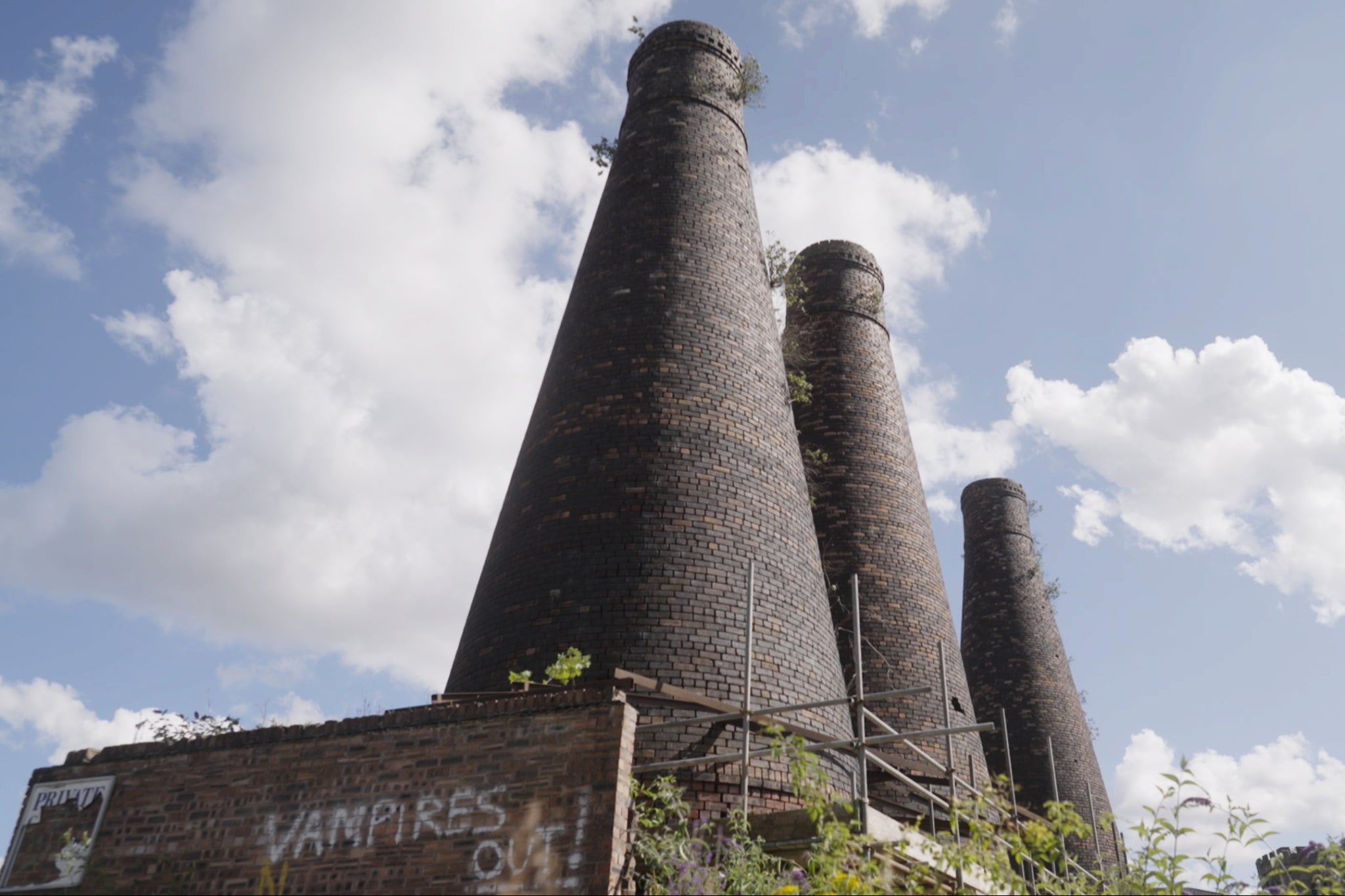Some users live underneath Burslem’s bottle kilns