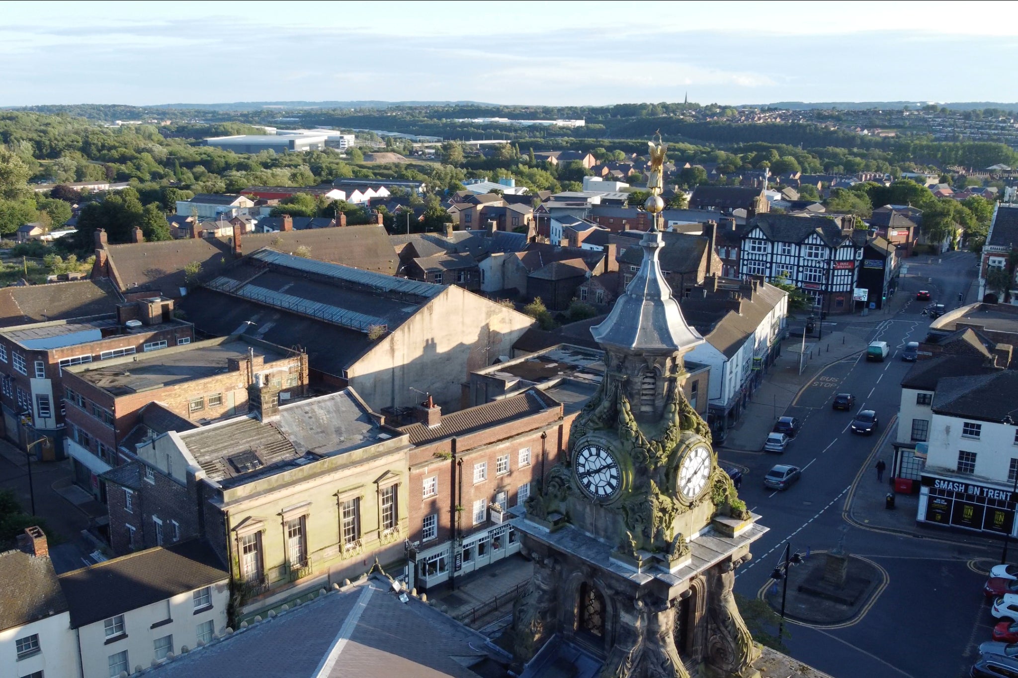 Burslem is one of six towns that make up the city of Stoke-on-Trent