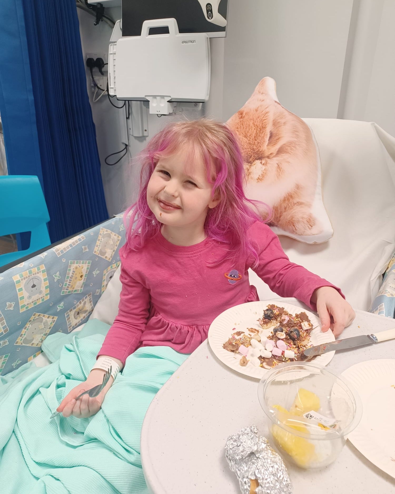 The family hope they can help others by sharing Rosie's story. The parents of a five-year-old girl with an ultra-rare brain tumour making up less than 1 per cent of diagnoses hopes she will "prove doctors wrong" and outlive her 12-month prognosis