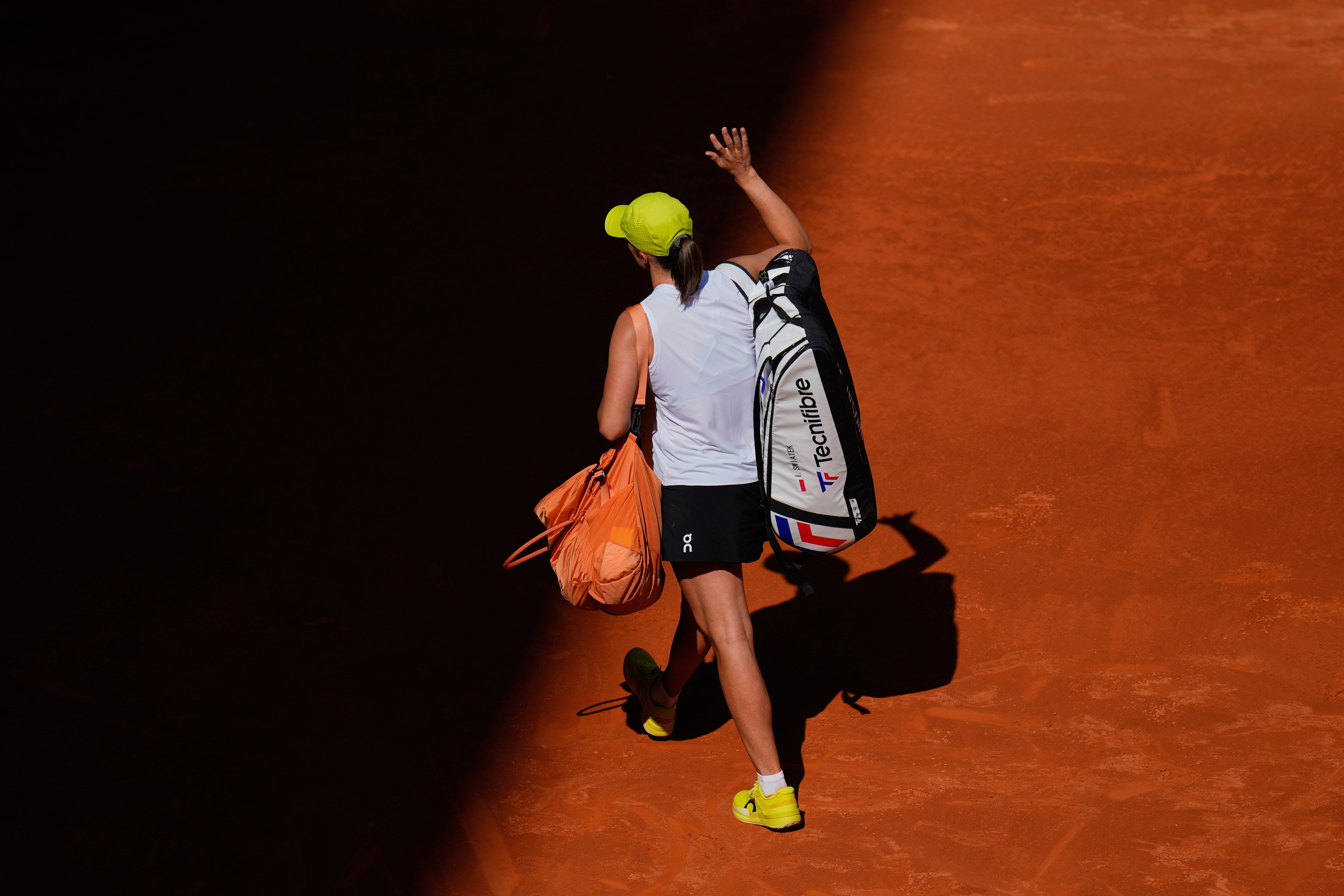 Iga Swiatek was thrashed by Coco Gauff earlier in the day