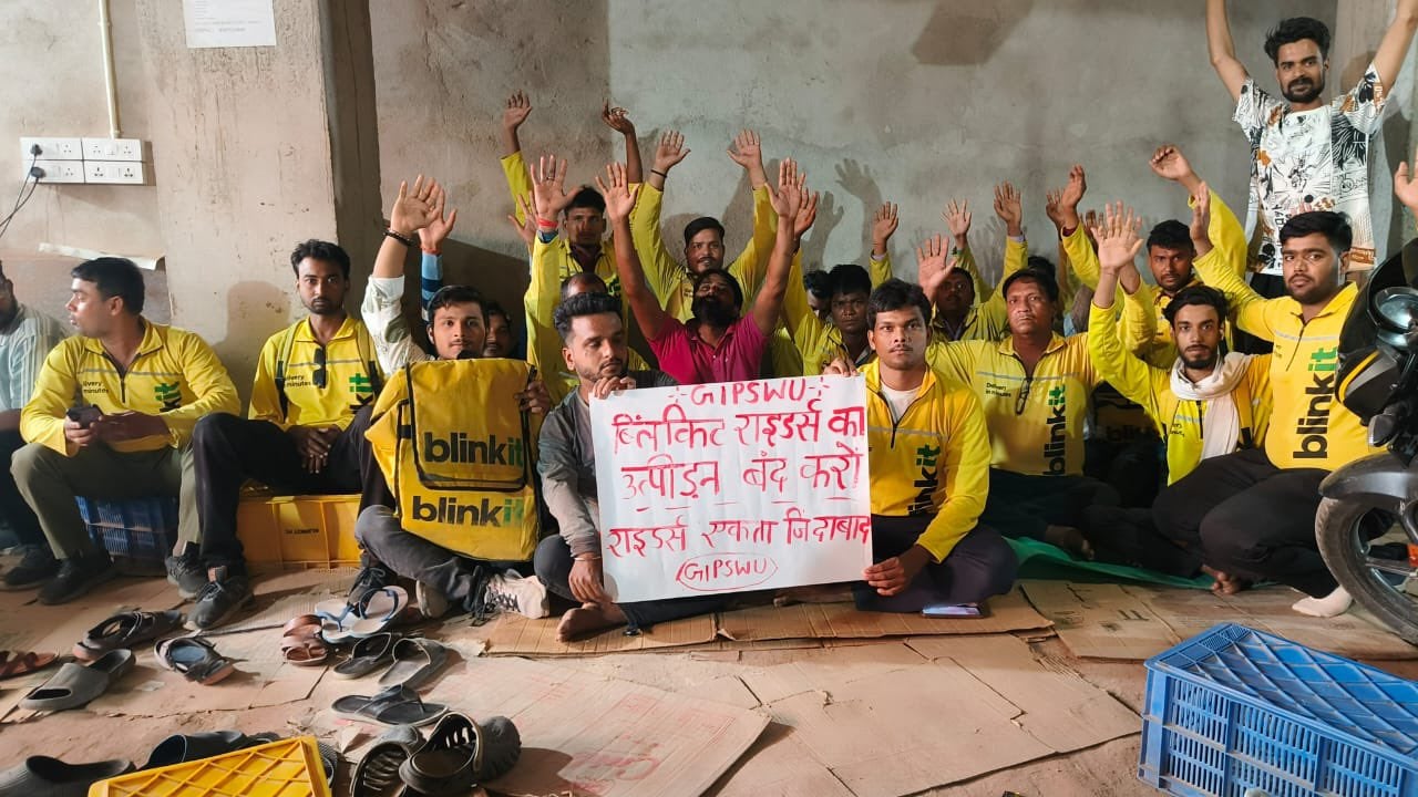 Gig and Platform Service Workers Union says Blinkit disabled app accounts of all riders who went on strike in Varanasi last month