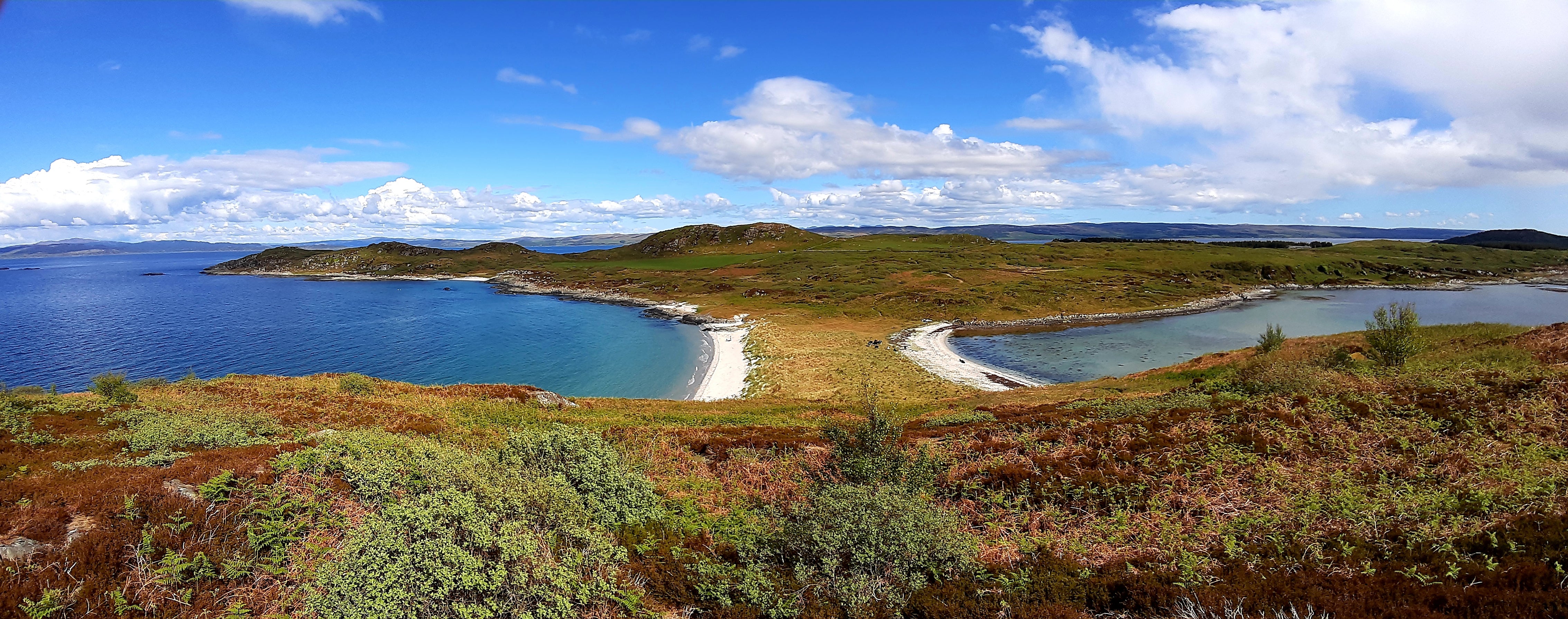 You get two beaches for the price of one at Twin Beaches on the diminutive isle of Gigha in western Scotland