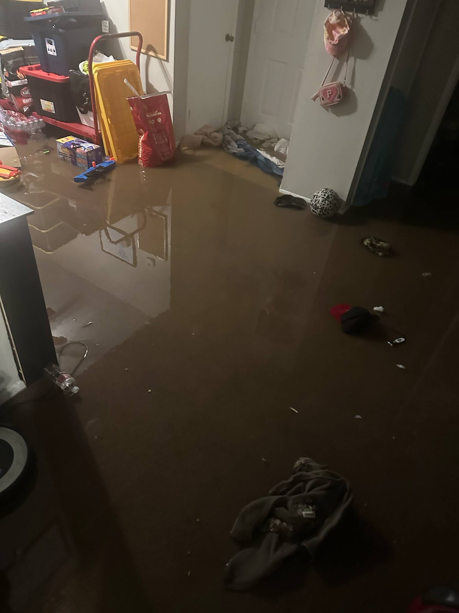 Goodman's home was wrecked after Oklahoma was devastated by heavy floods in recent days