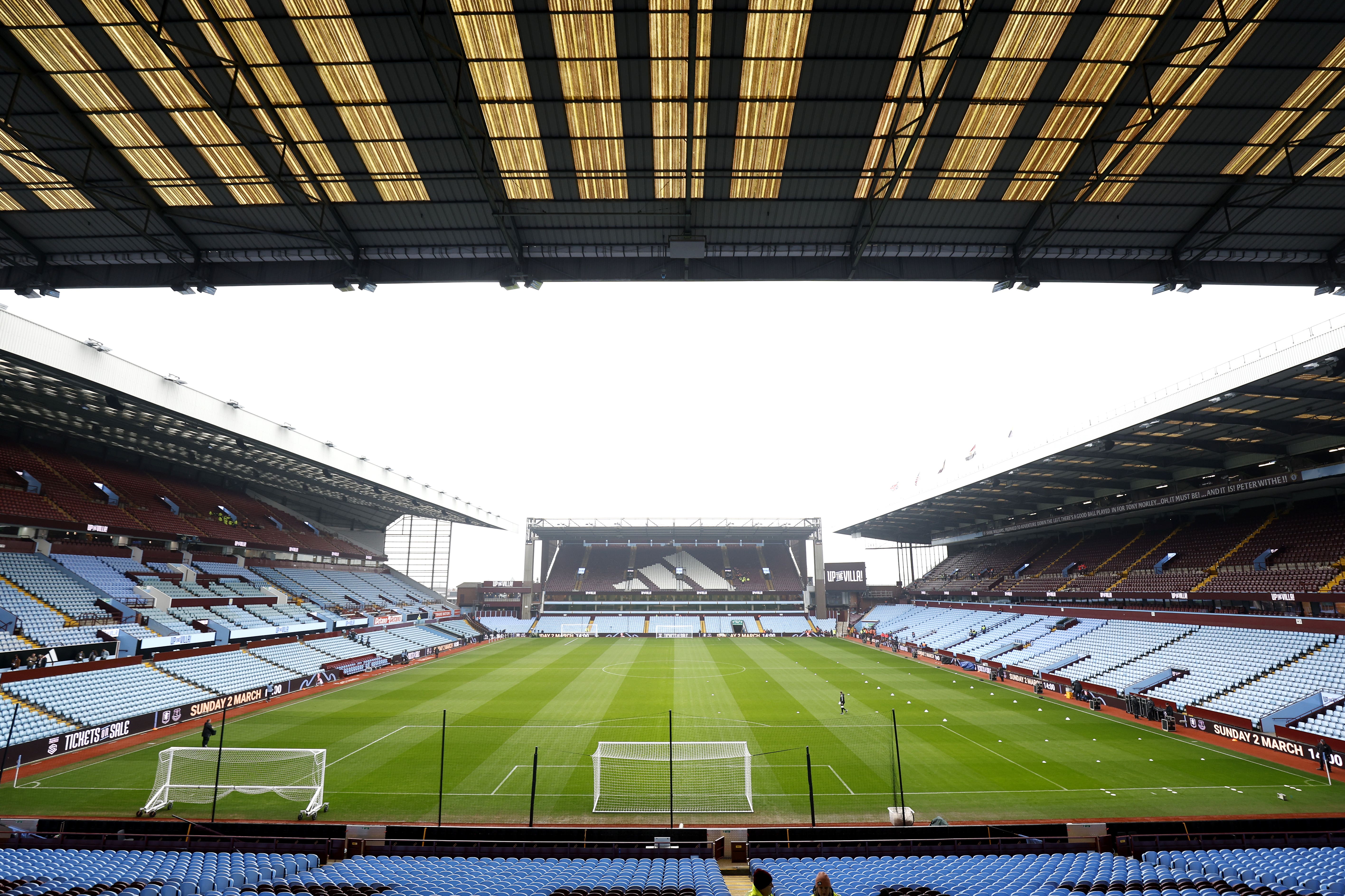 Villa Park will host England’s World Cup qualifier with Andorra on September 6 (Nigel French/PA)
