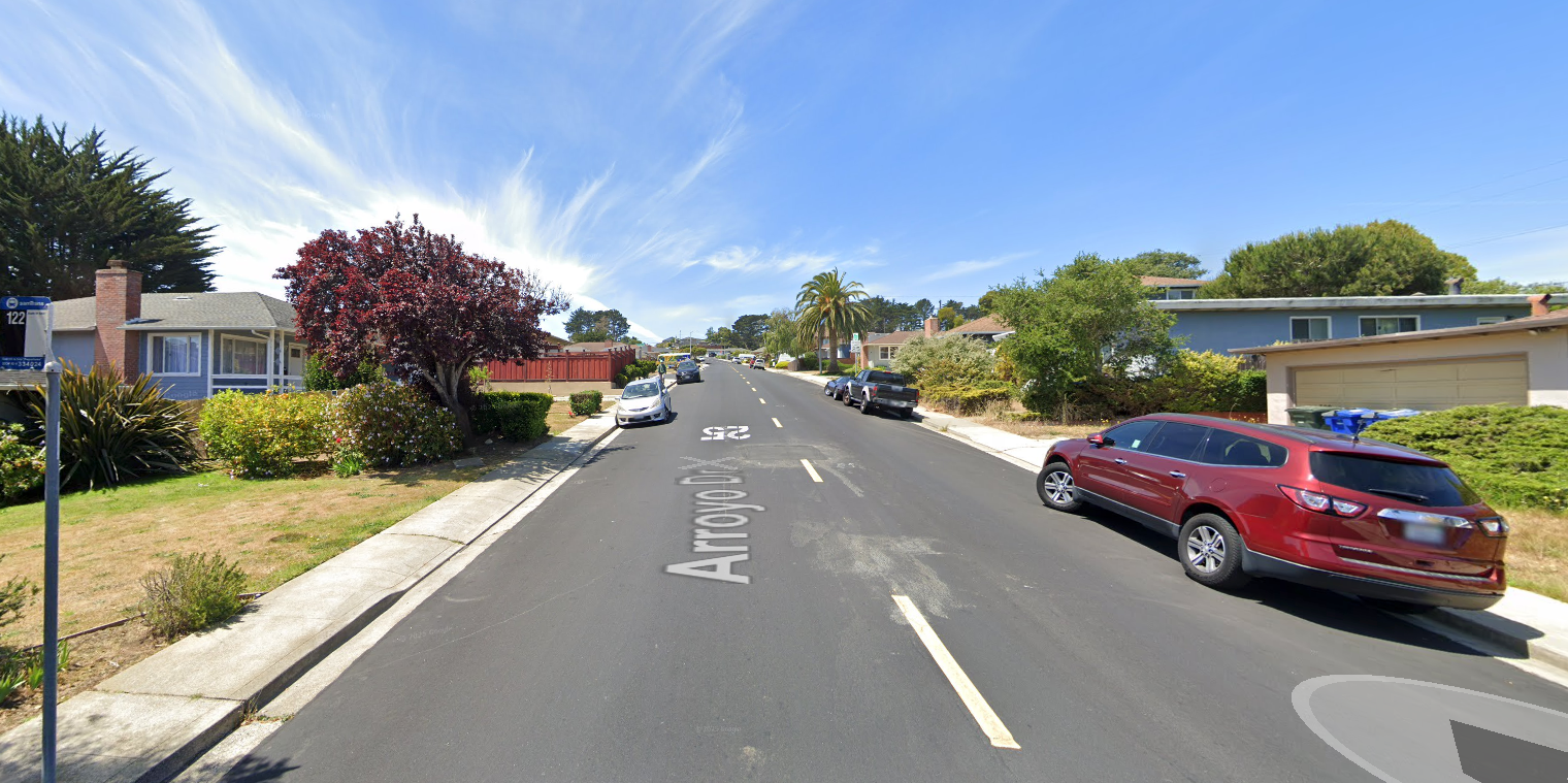 The shooting occured on the 300 block of Arroyo Drive in South San Francisco (file photo)