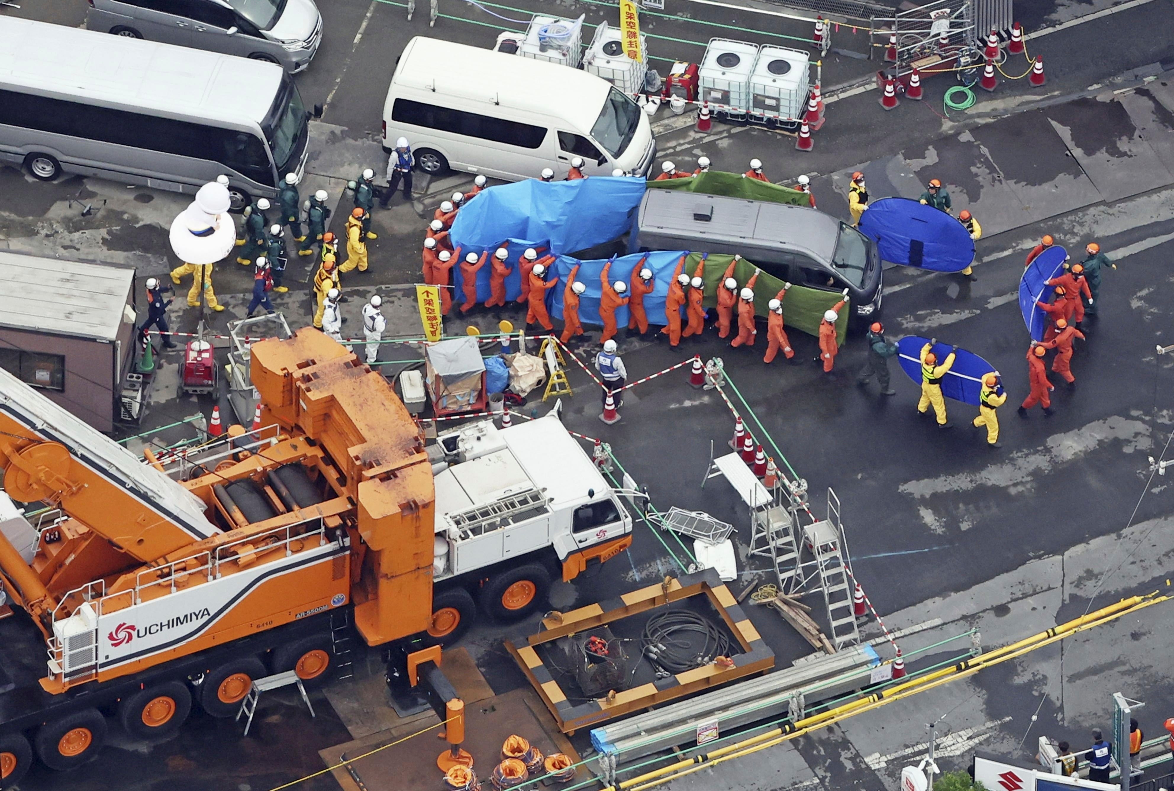 Japan Sinkhole Rescue