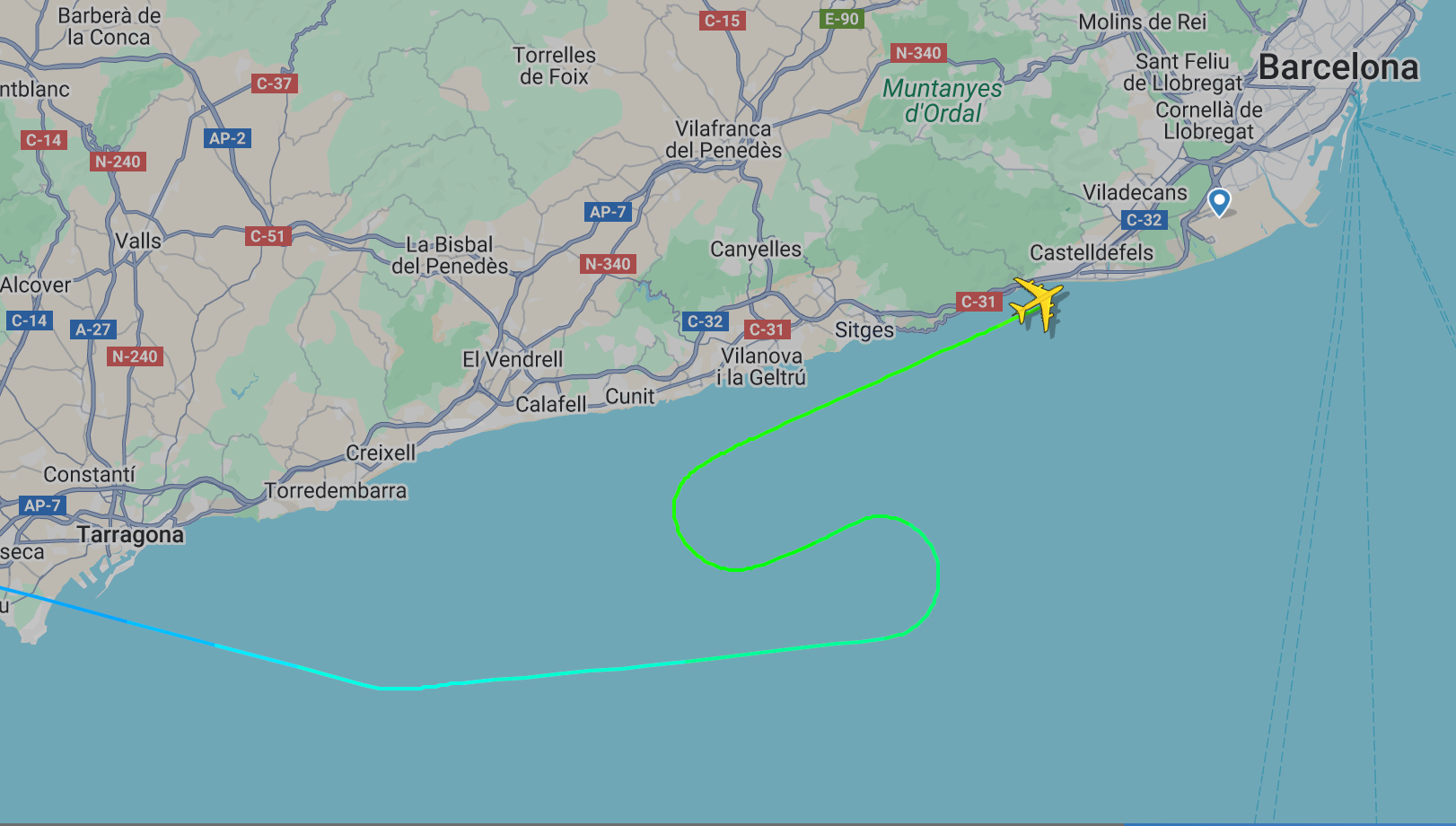 Going places: Global Airlines Airbus A380 landing at a major airport for the first time in its new colours