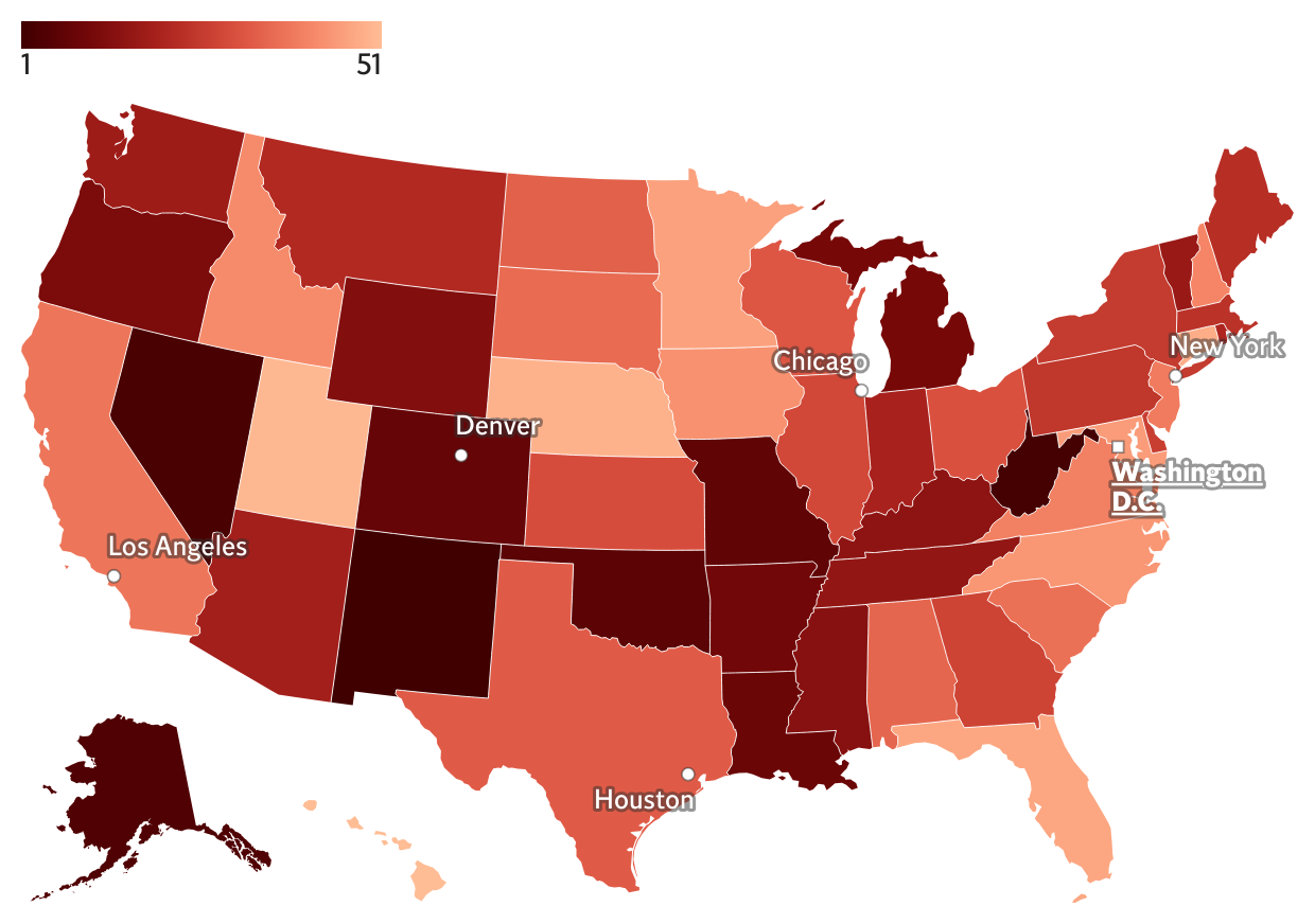 New study reveals which states are most at-risk for drug abuse