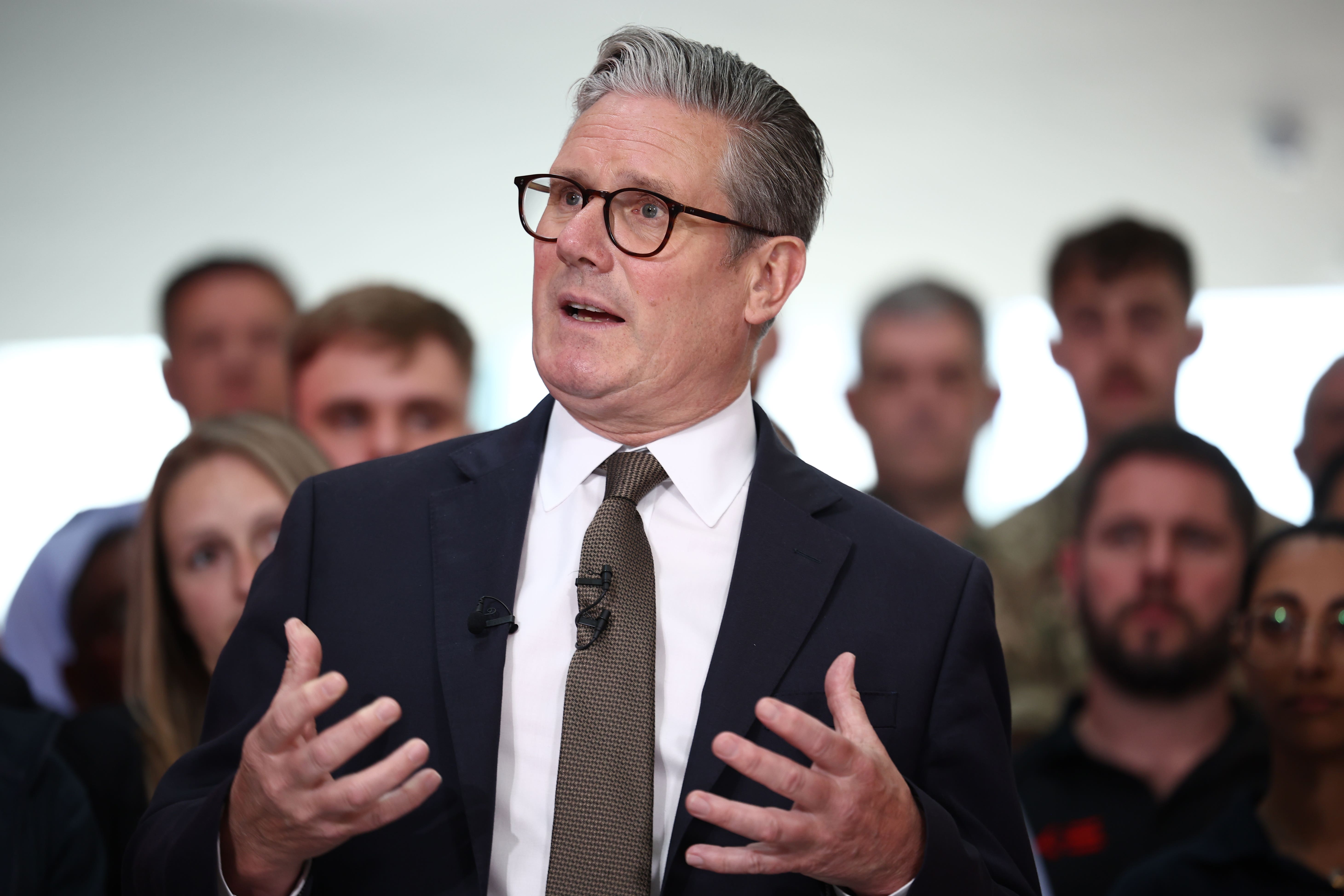 Sir Keir Starmer defended his government’s ‘tough decisions’ during an interview with Sy News (Henry Nicholls/PA)