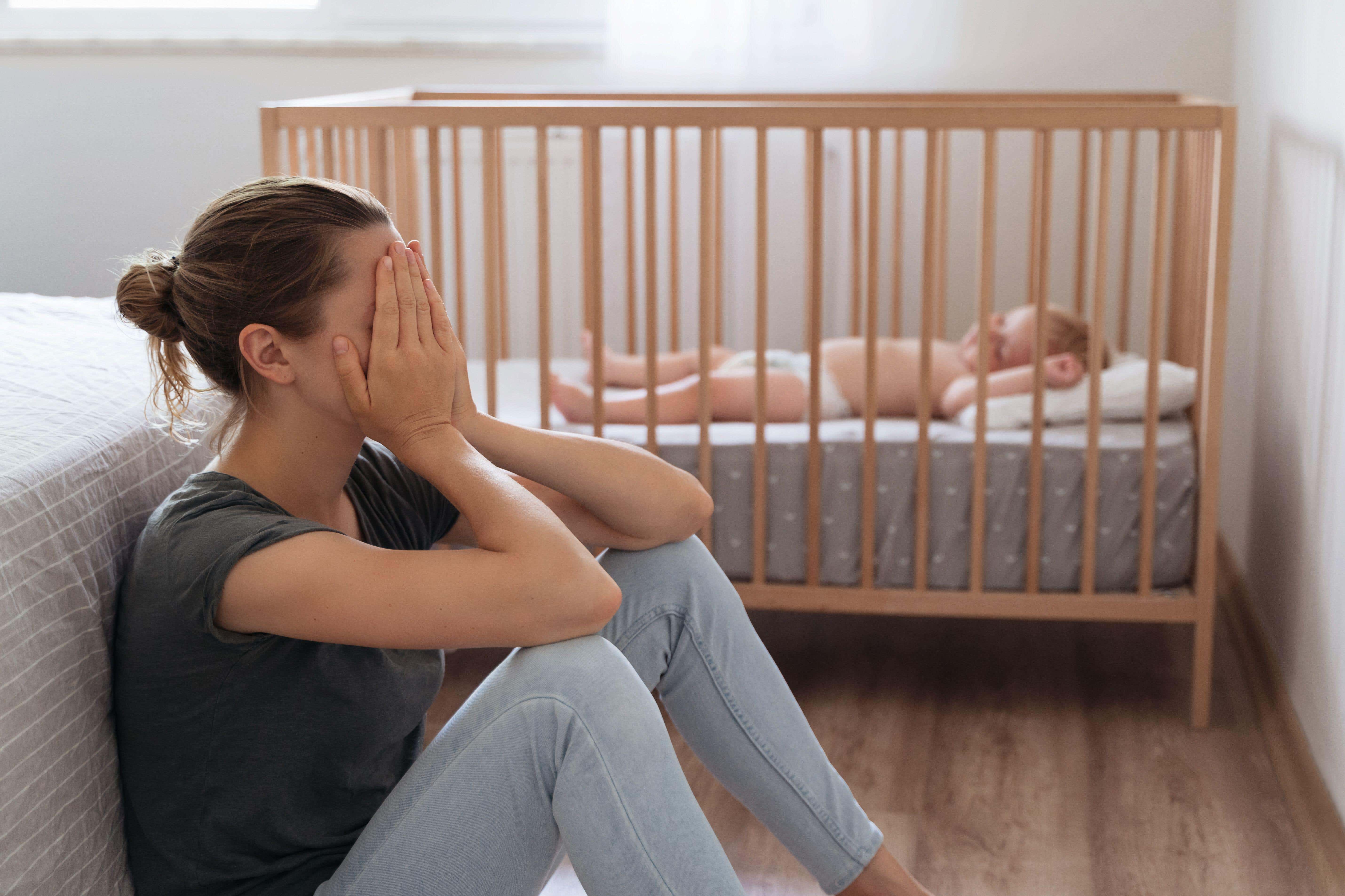 Postnatal depression can start any time in the first year after giving birth (Alamy/PA)
