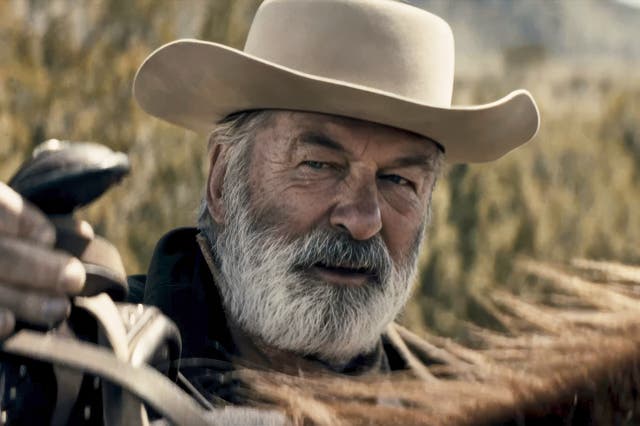 <p>Gunslinger: Alec Baldwin in ‘Rust’</p>