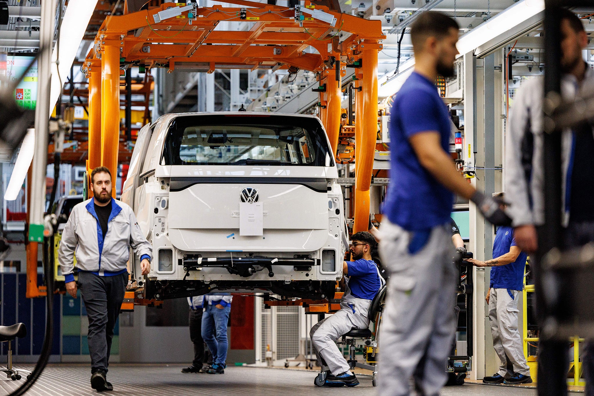 Traditionally working-class roles in production lines have been steadily taken over by machines