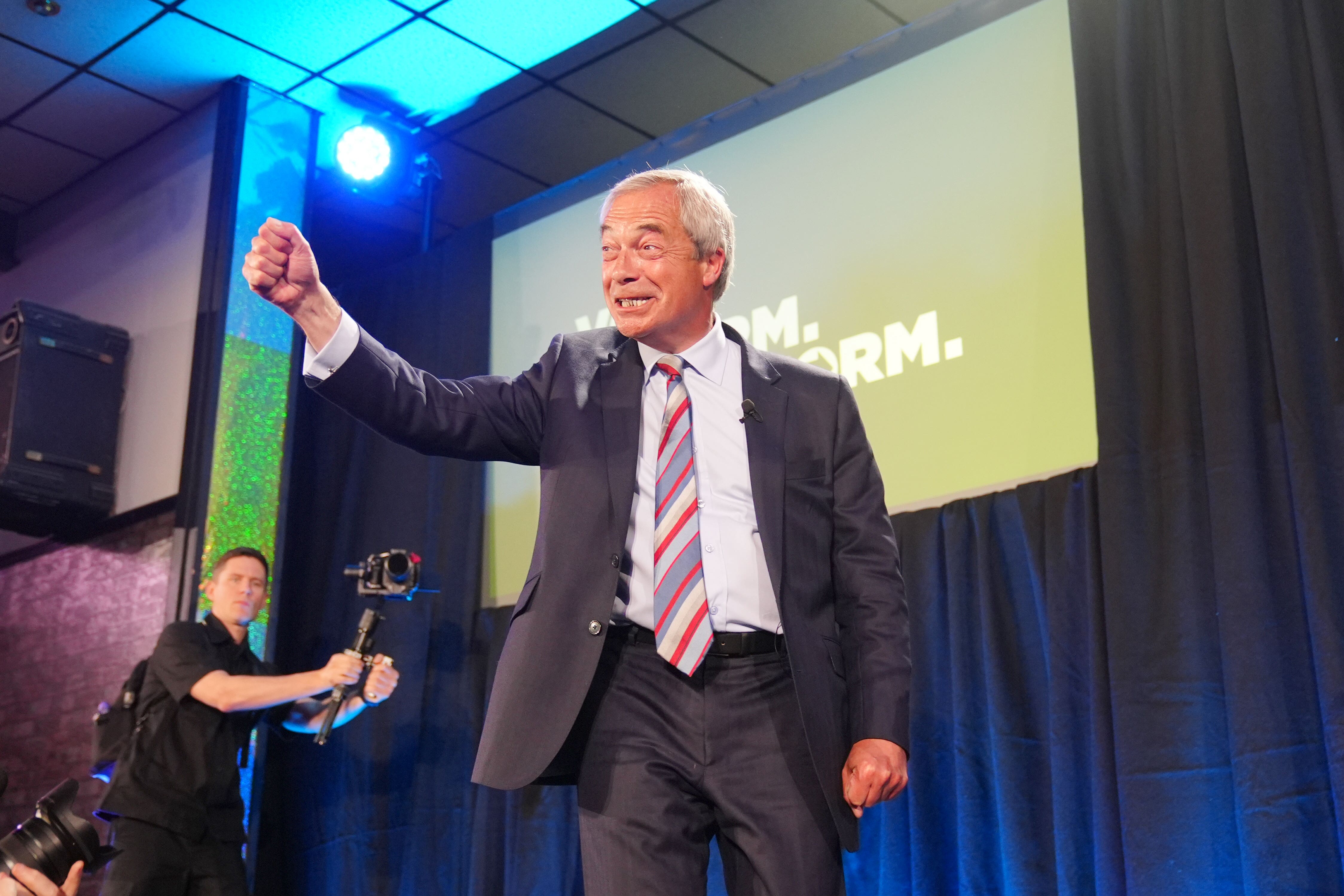 Nigel Farage’s party has secured significant gains in the local elections. (Owen Humphreys/PA)