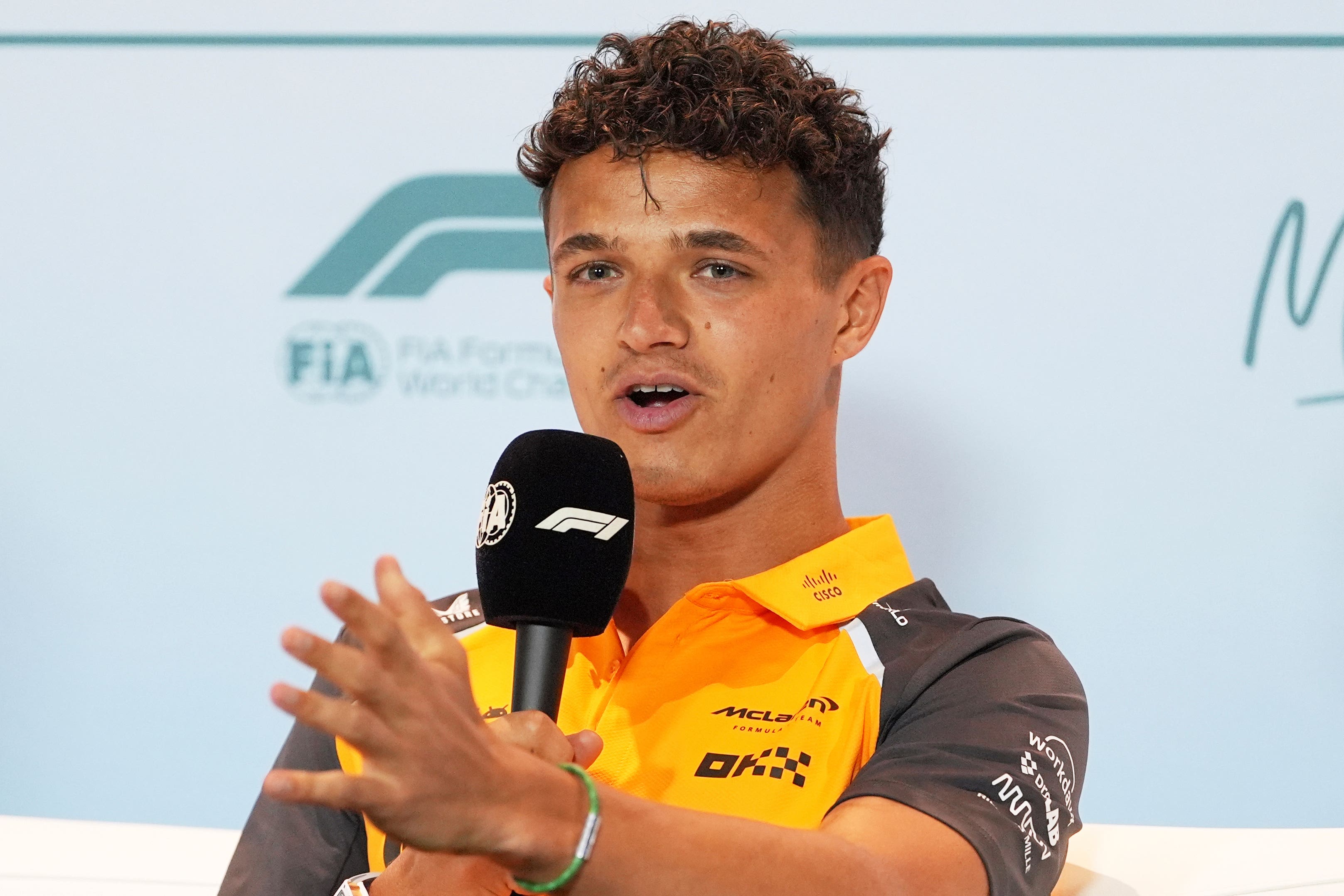 Lando Norris has had an eventful start to his weekend (Rebecca Blackwell/AP)