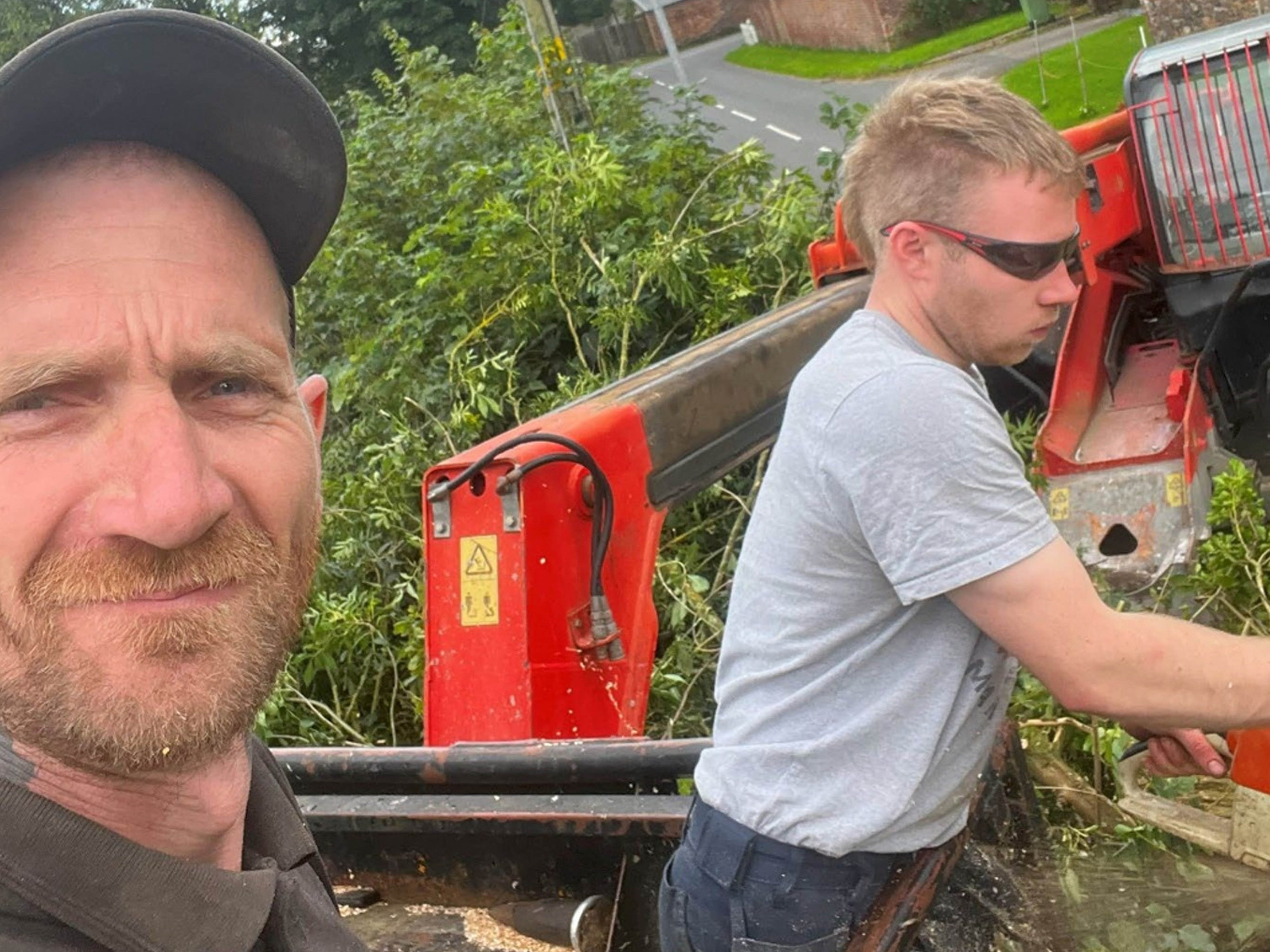 The pair had worked together felling trees