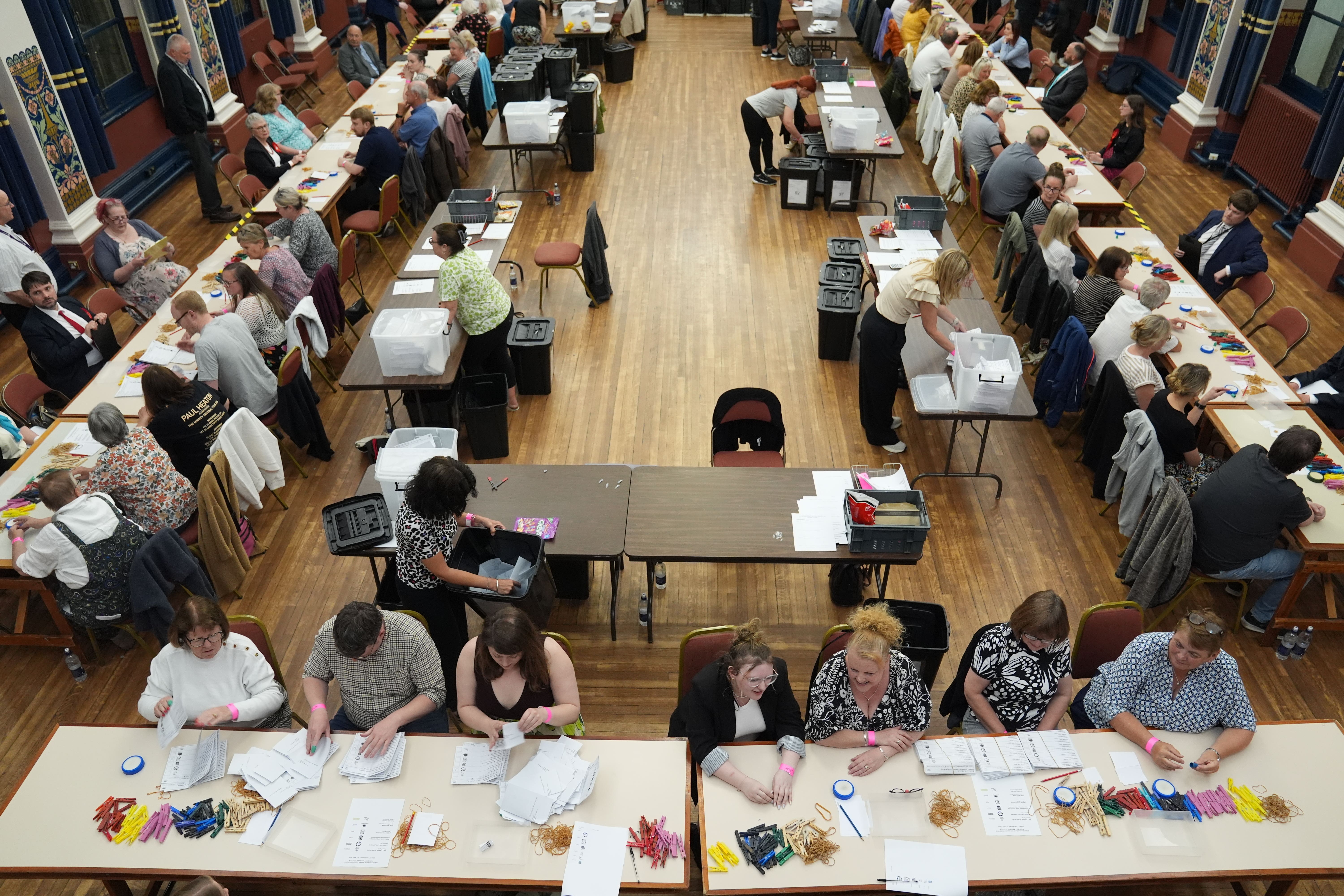 This year’s local elections suggest England is becoming more of a multi-party democracy (Joe Giddens/PA)