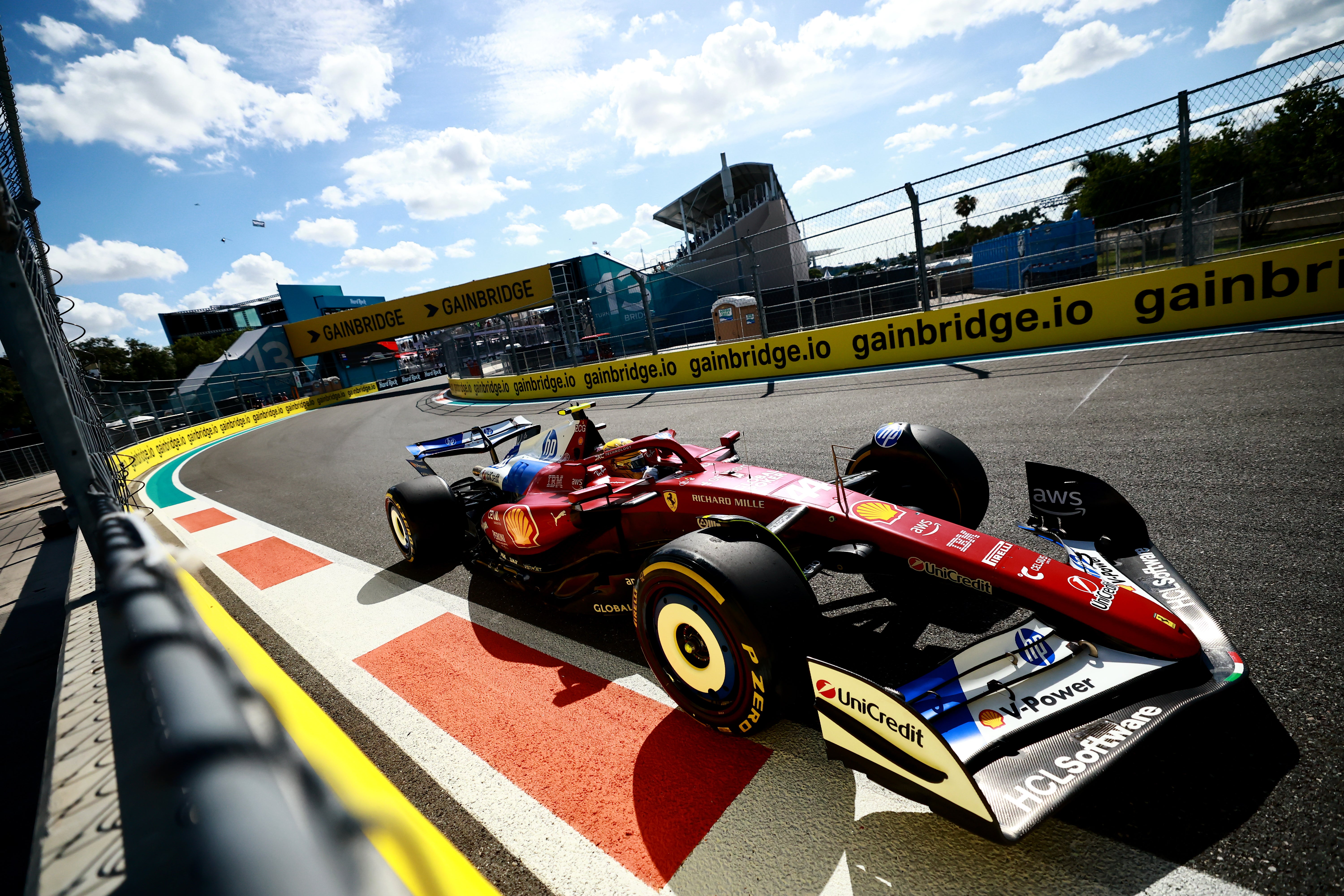 Lewis Hamilton will start the Miami sprint race in seventh