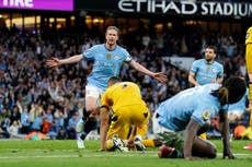 Kevin De Bruyne goal edges Man City closer to Champions League qualification