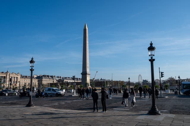 <p>Place de la Concorde with its obelisk in Paris</p>
