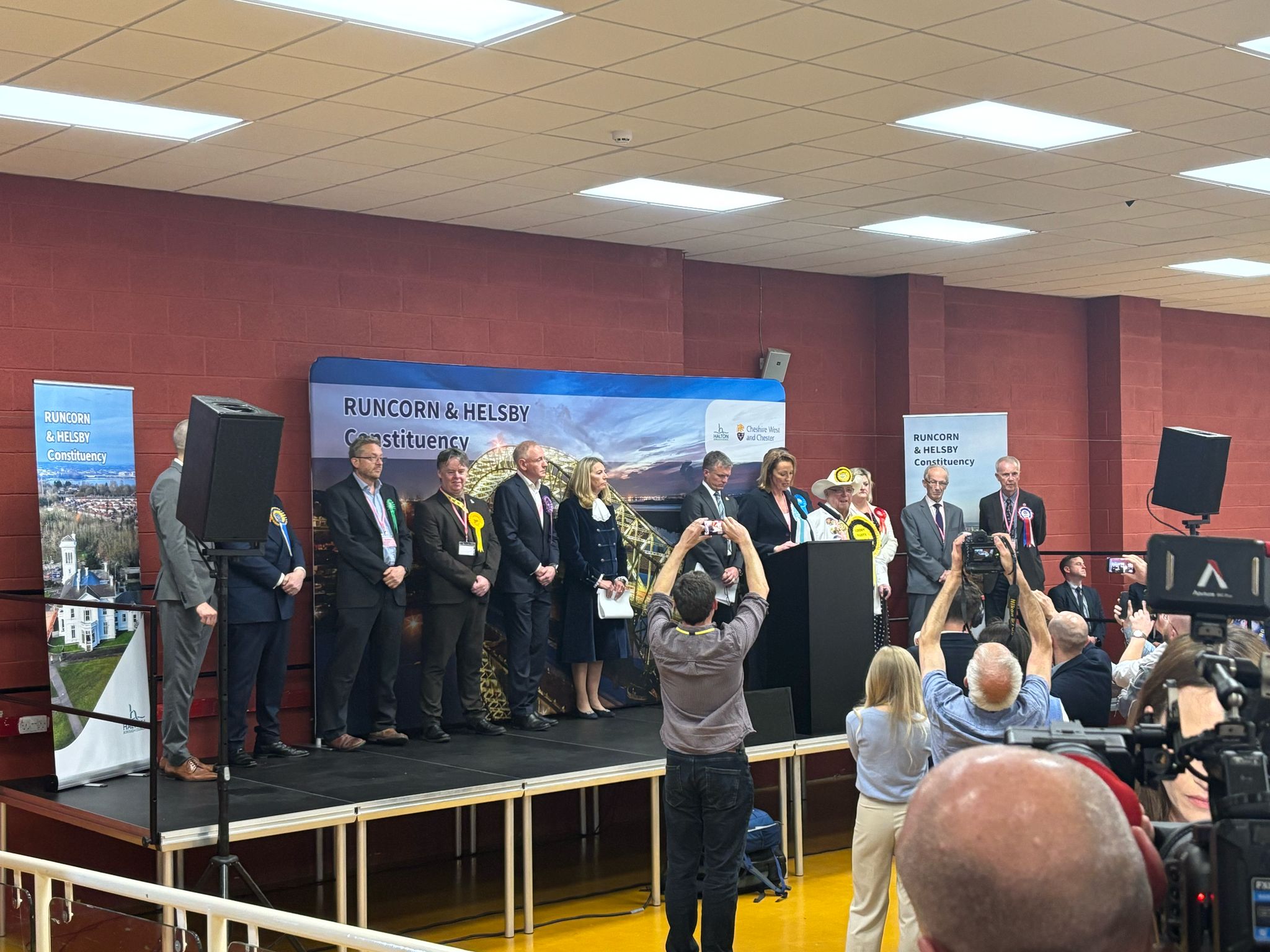 Sarah Pochin wins in Runcorn