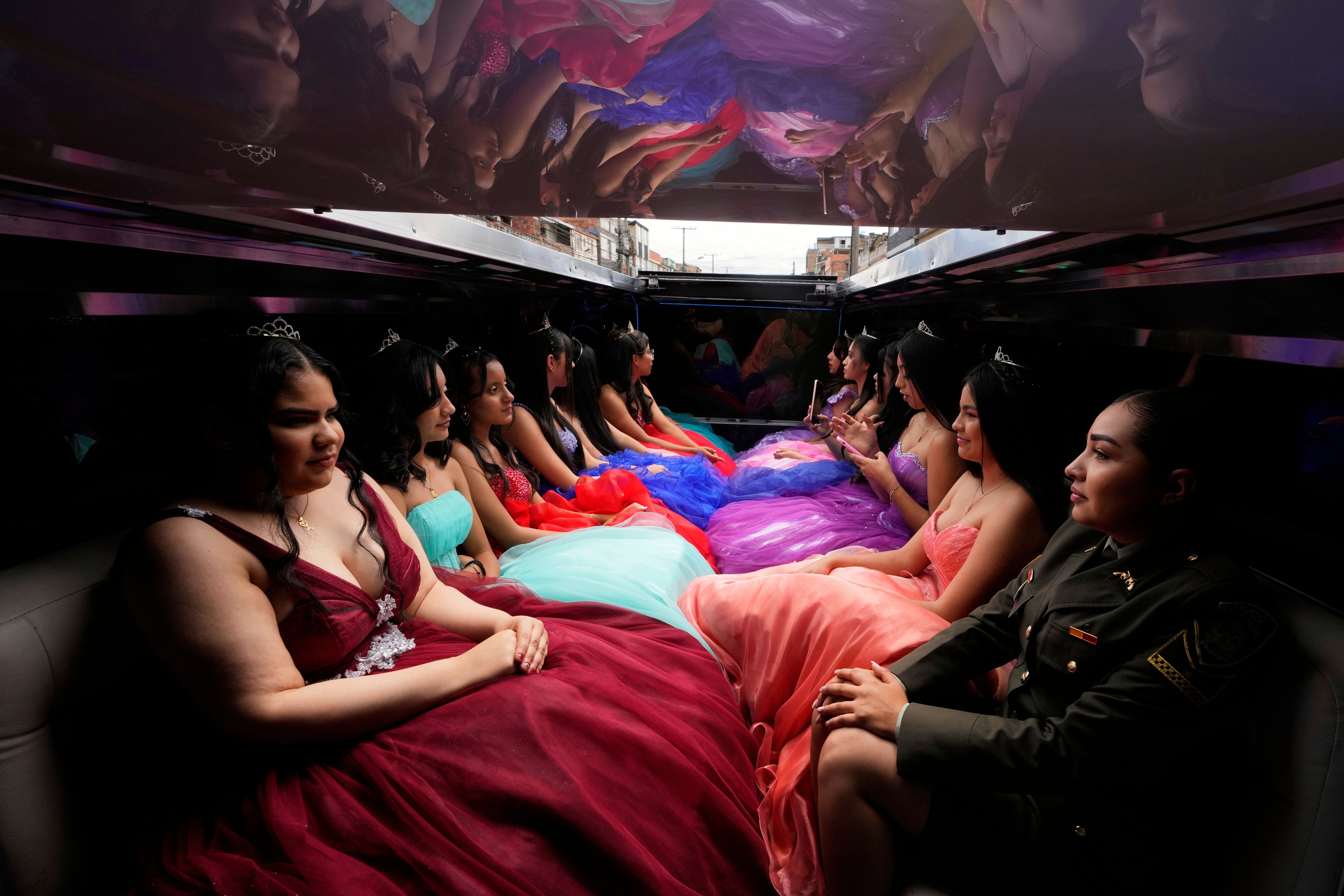 APTOPIX Colombia Quinceañeras