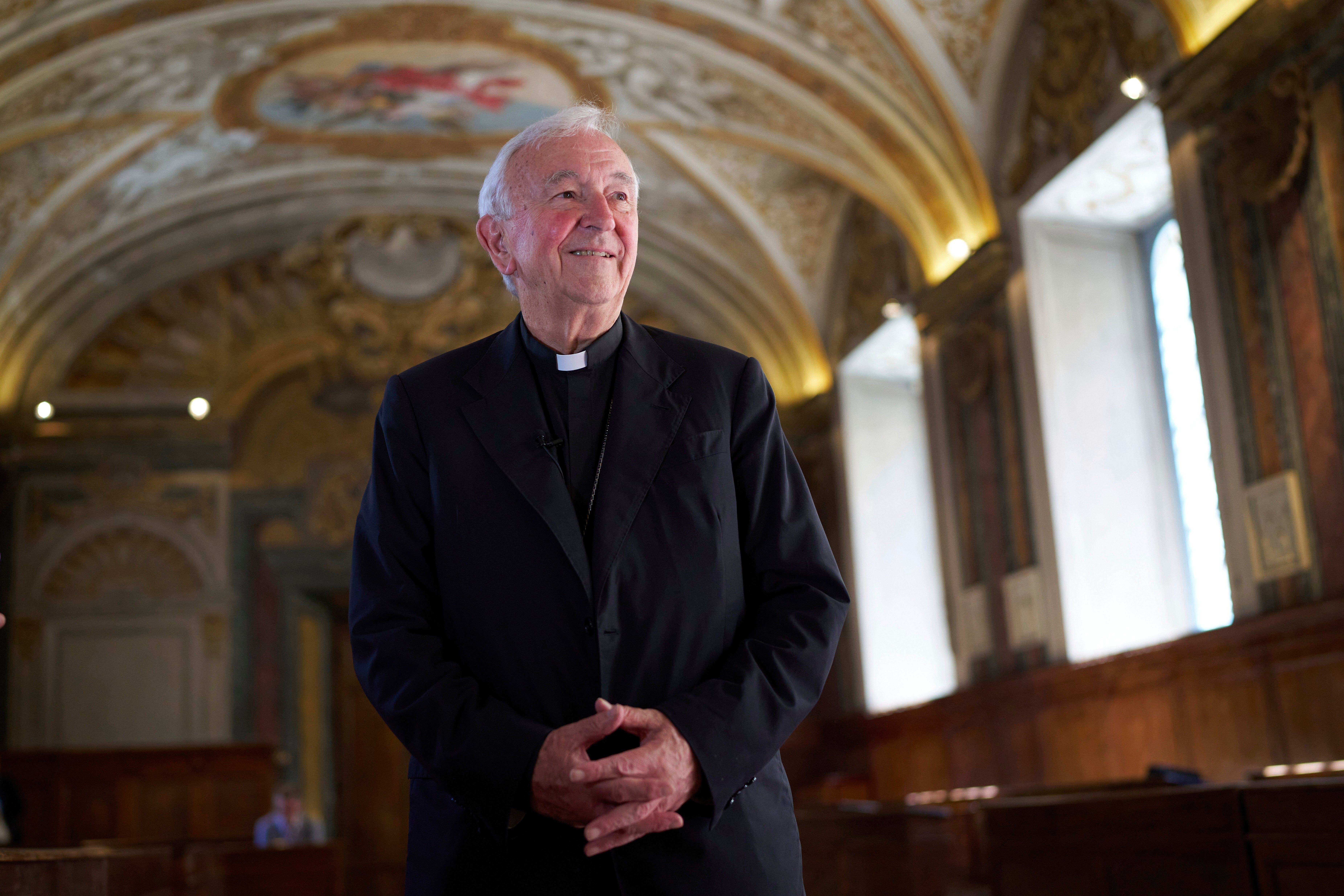Cardinal Vincent Nichols at the Venerable English College, in Rome